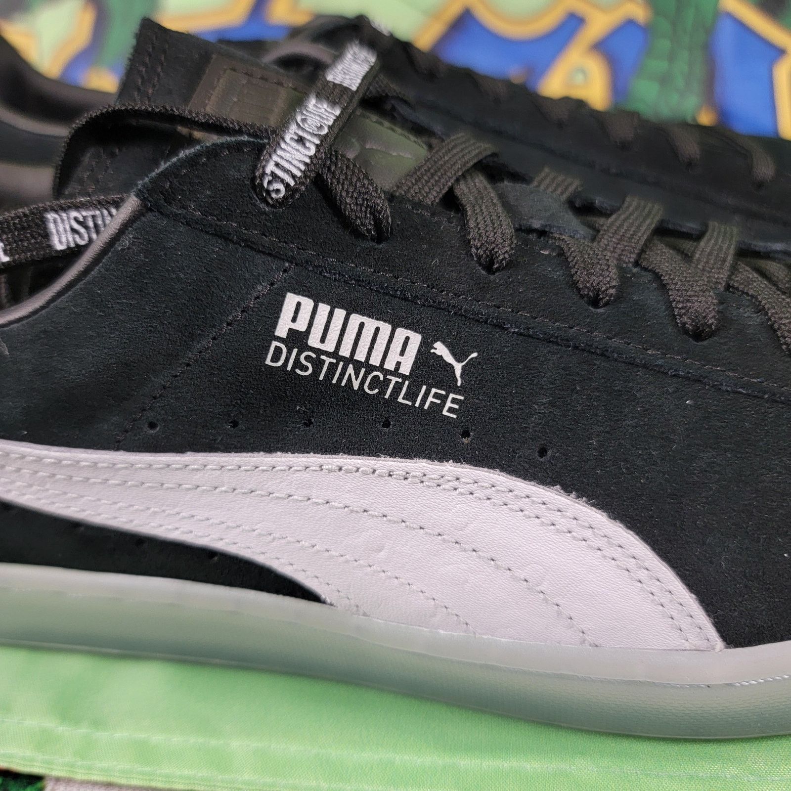 Puma PUMA Suede v2 Distinct Life Black/White Mens Sz 10 36482601 Size US 10 / EU 43 - 10 Thumbnail