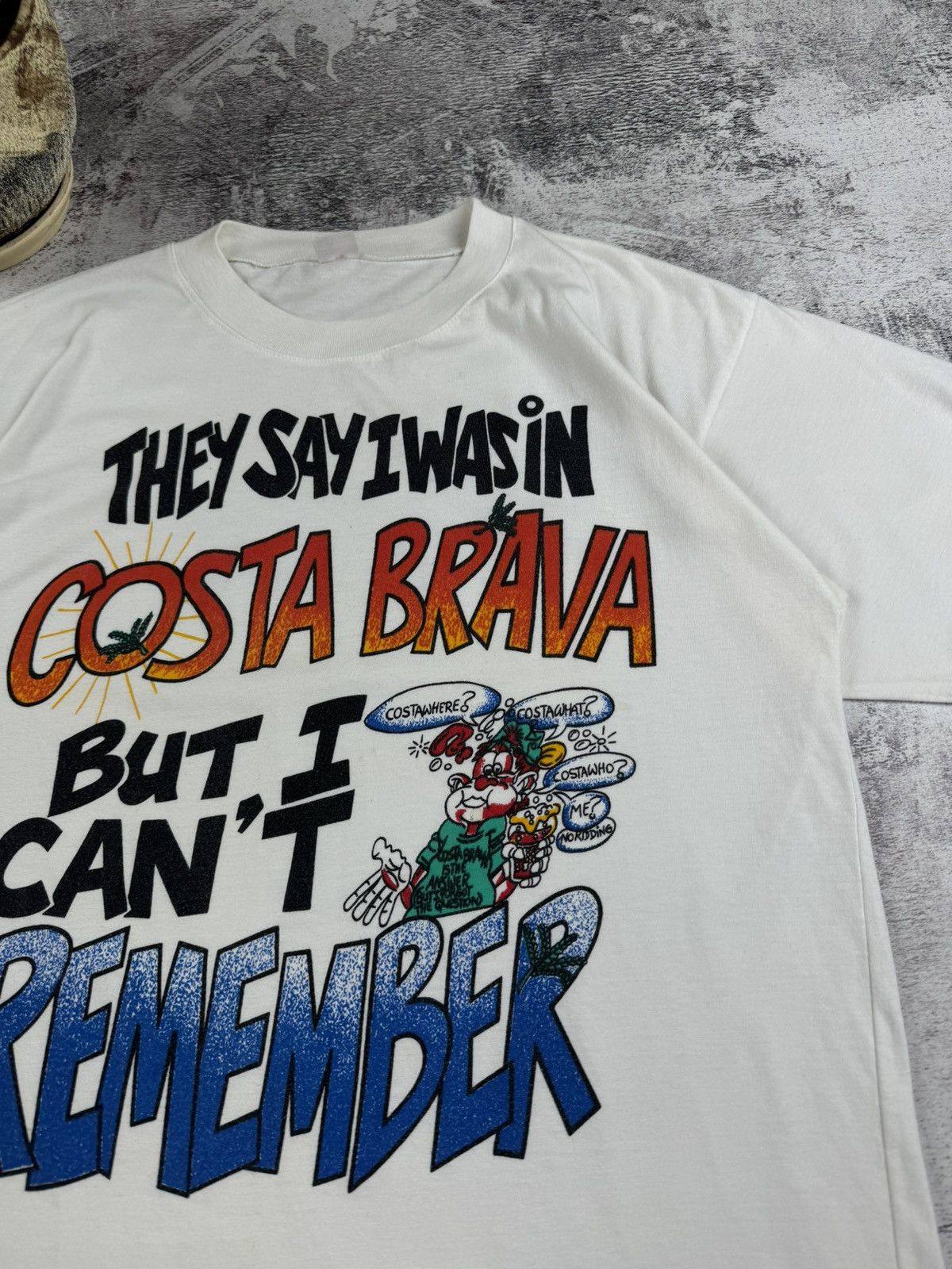 Vintage Joke Spain Costa Brava But can't remember Style Funny USA Size US M / EU 48-50 / 2 - 5 Thumbnail