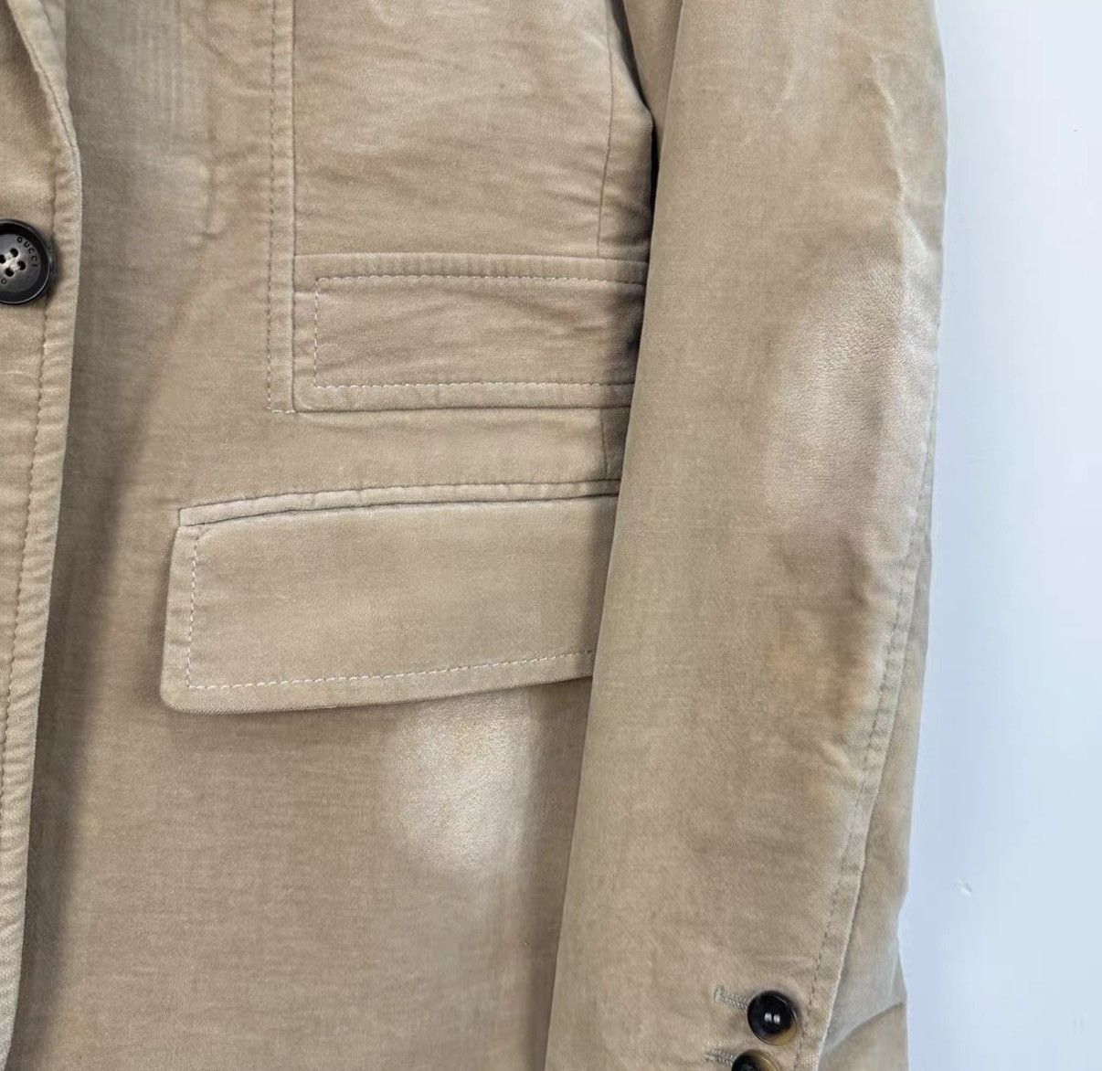 Gucci Gucci Khaki Casual Blazer J42 Size US XS / EU 42 / 0 - 4 Thumbnail