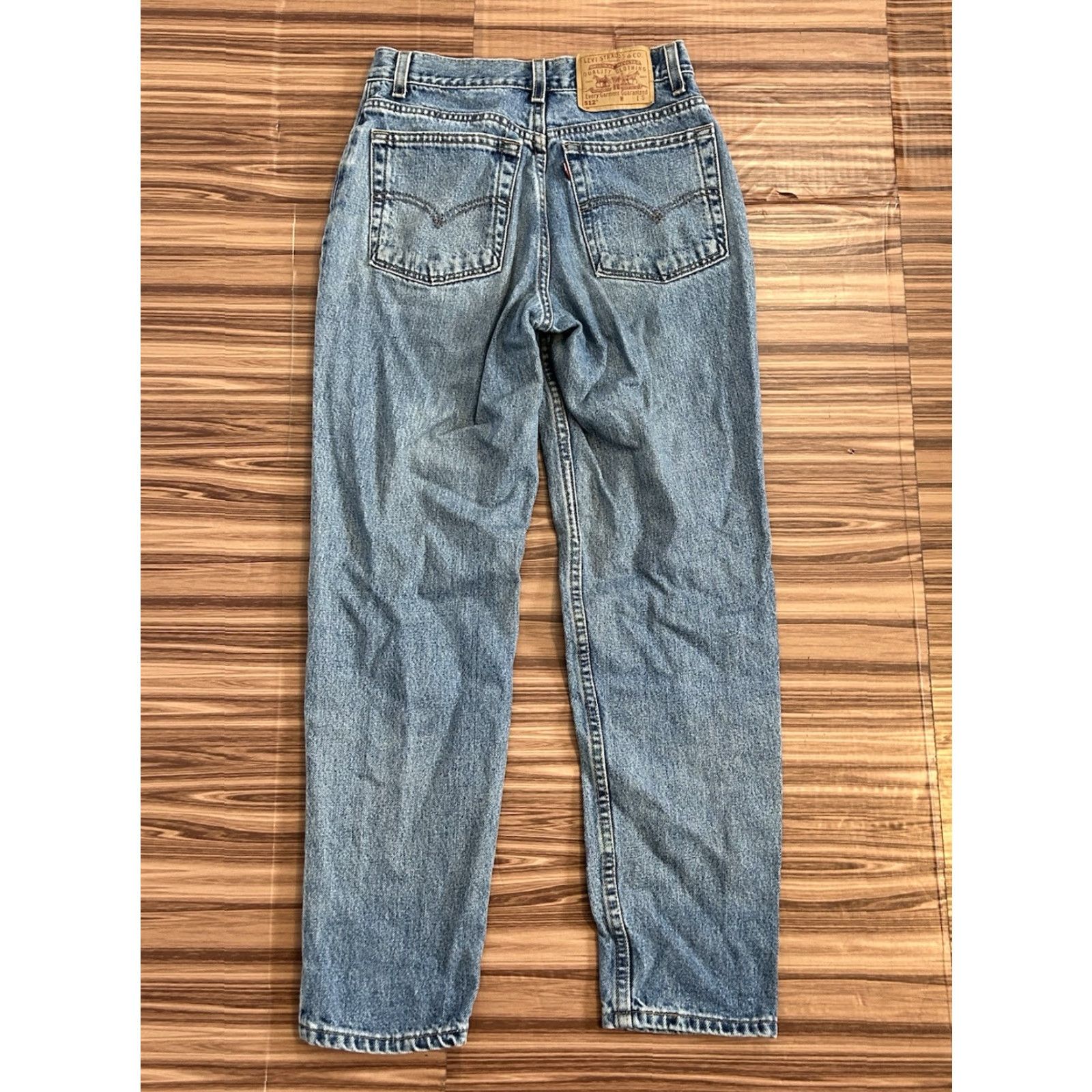 Levi's VINTAGE Levi's 512 Slim Fit Straight Leg Jeans Blue High Rise Juniors 9 Size 30" / US 8 / IT 44 - 2 Thumbnail