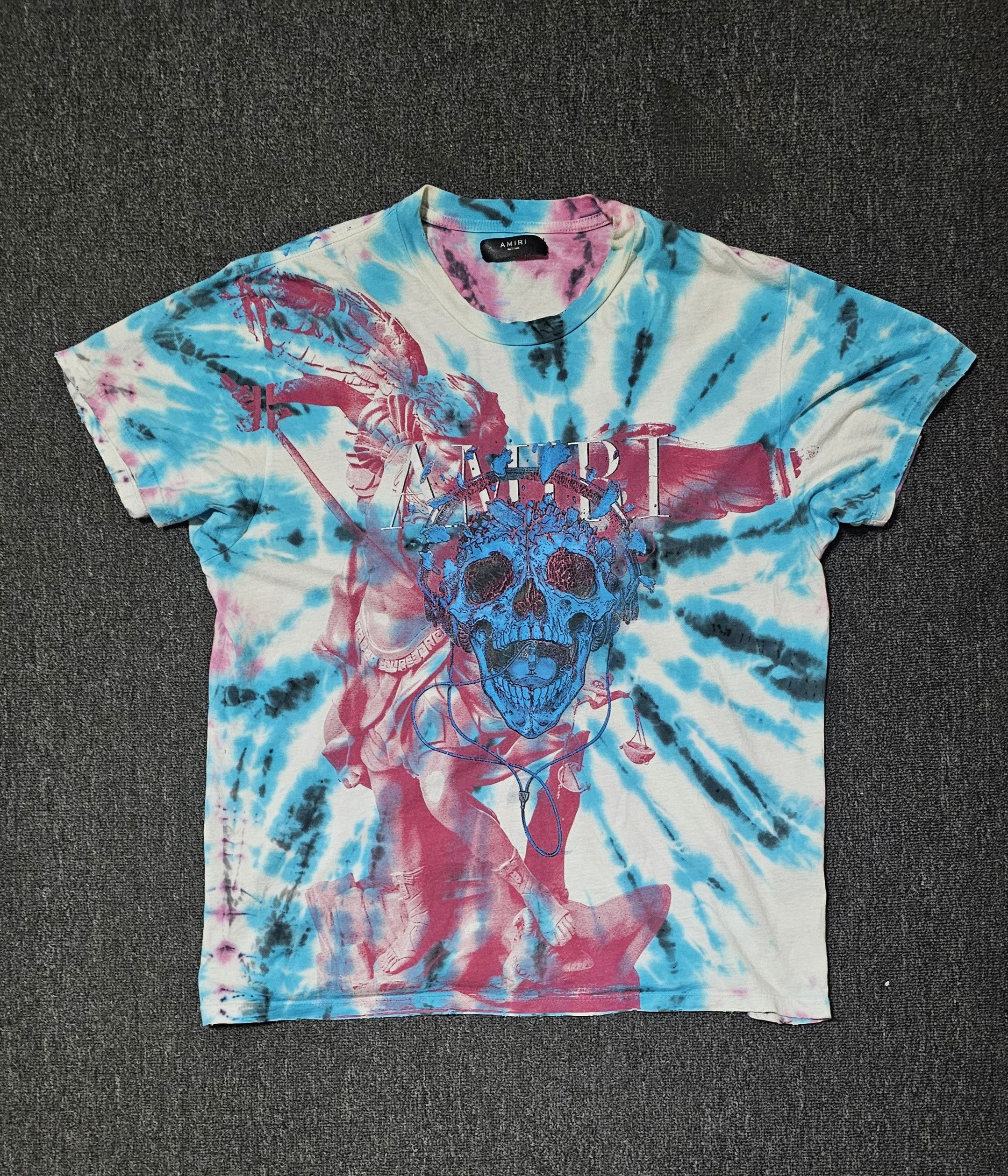 Amiri Amiri Men's Oversize Tie-Dye Skull T-Shirt Size M Size US M / EU 48-50 / 2 - 1 Thumbnail
