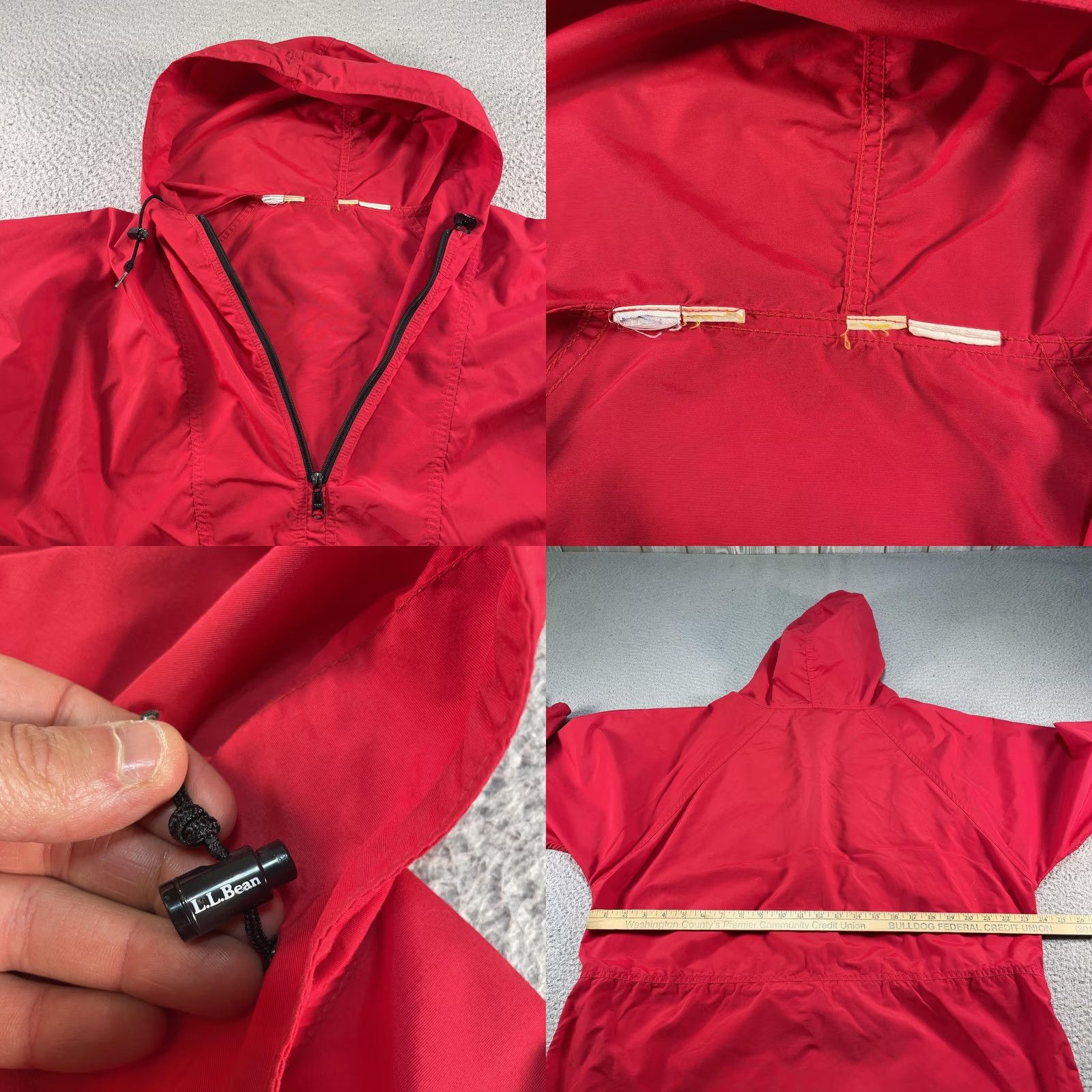 Vintage VINTAGE LL Bean Anorak Jacket Mens Large Red Nylon Hooded 1/4 Zip USA 90s Hiking Size US L / EU 52-54 / 3 - 10 Thumbnail