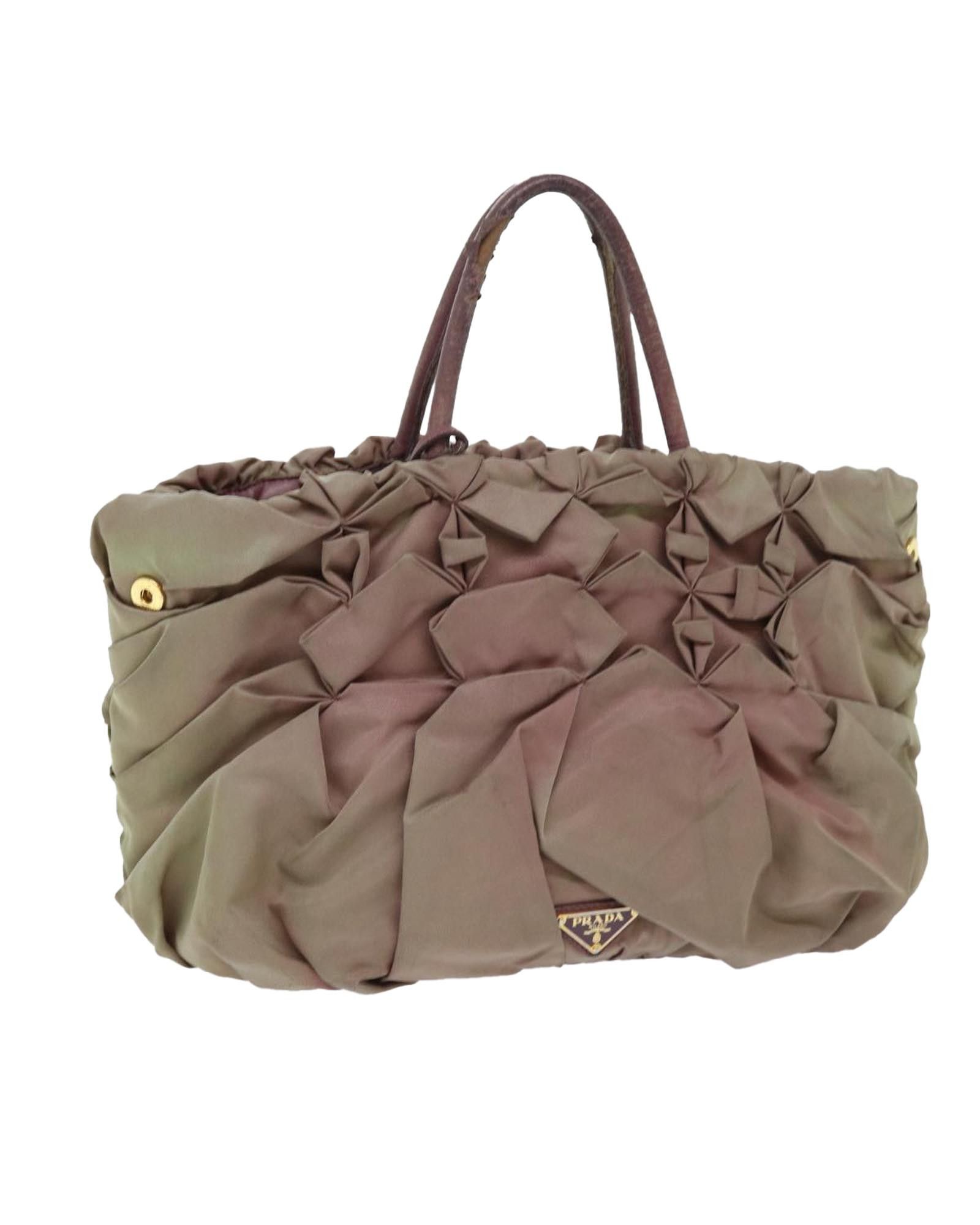 image of Prada Nylon Hand Bag In Pink, Women's