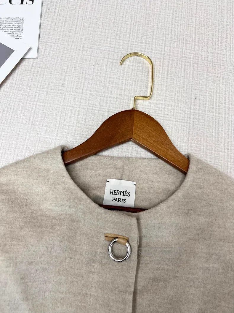 Hermes Hermes Loop-buttoned cashmere coat Size XS / US 0-2 / IT 36-38 - 3 Thumbnail