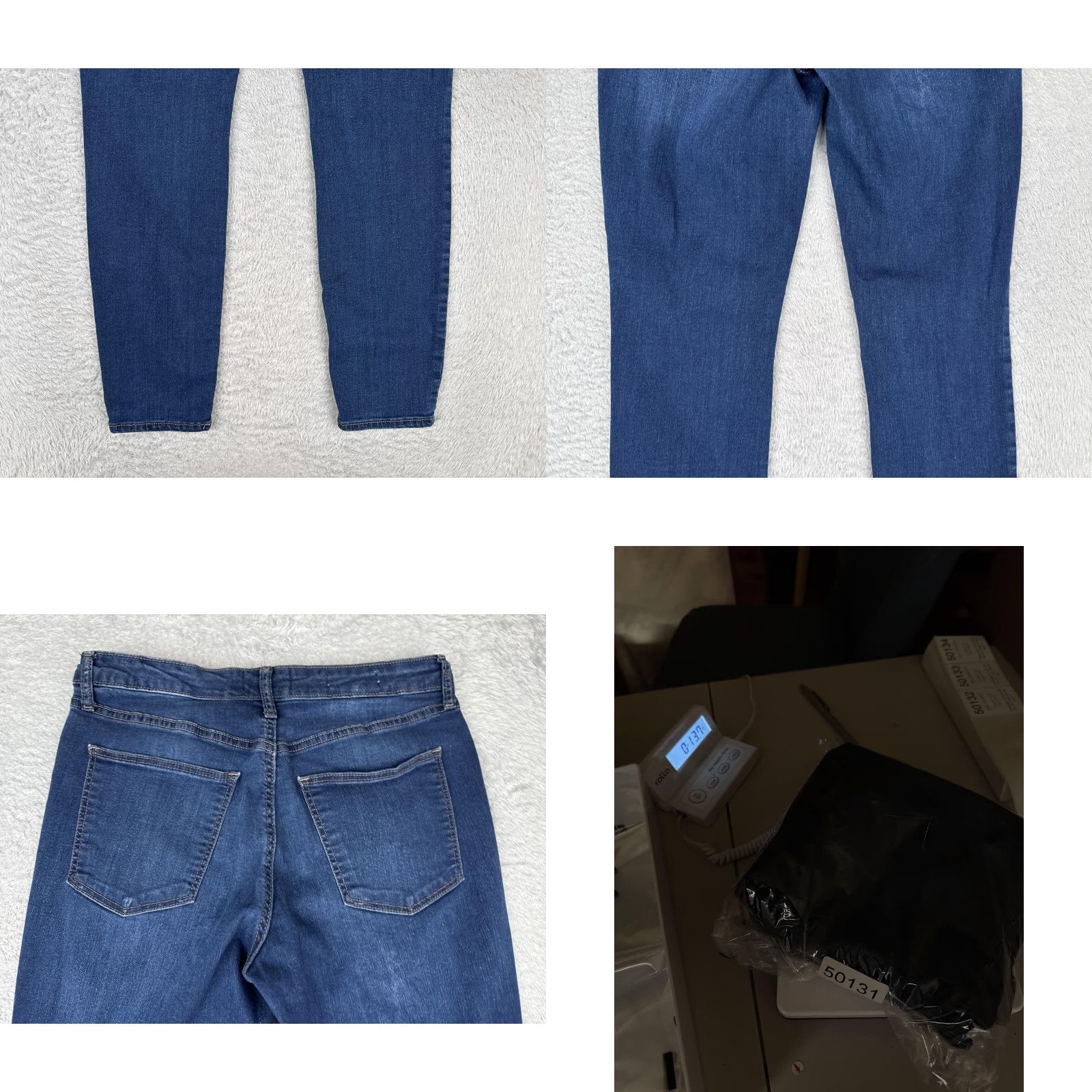 Vintage Universal Thread Jeans Women 28x28 Blue Mid Rise Skinny Stretch Denim Dark Wash 90s Size 28" / US 6 / IT 42 - 10 Thumbnail