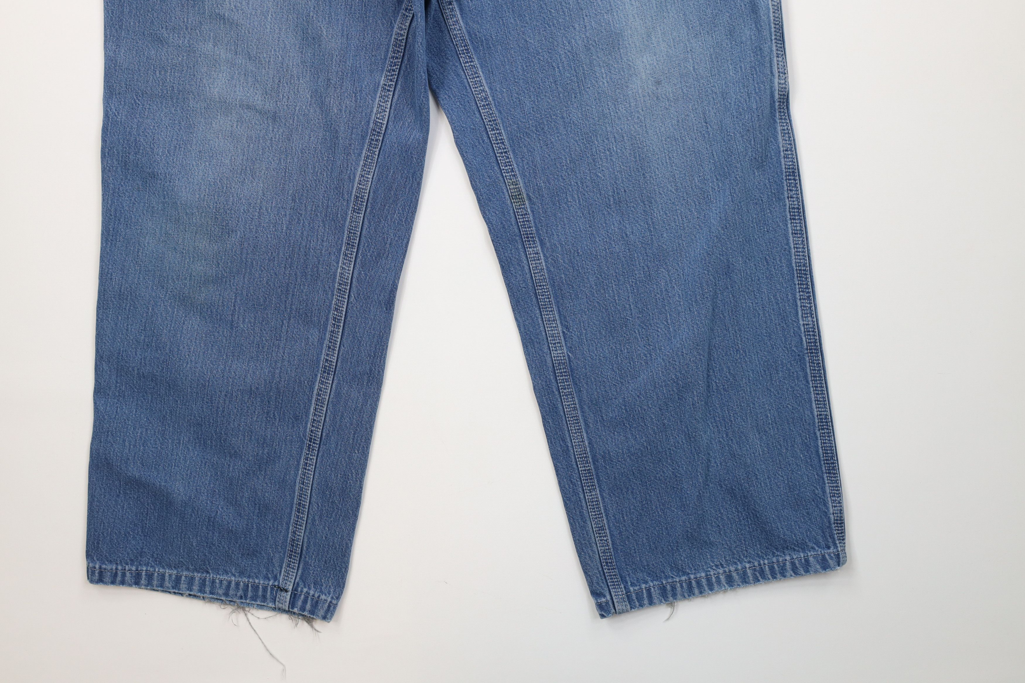 Carhartt Vintage Carhartt Wide Leg Dungaree Denim Jeans Blue Cotton Size US 36 / EU 52 - 5 Thumbnail