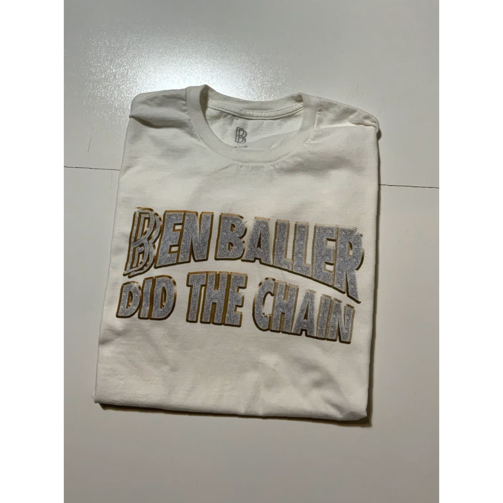 Vintage BB Ben Baller Did The Chain Jeweler Graphic White S/S Crewneck T-Shirt Sz. L Size US L / EU 52-54 / 3 - 2 Thumbnail