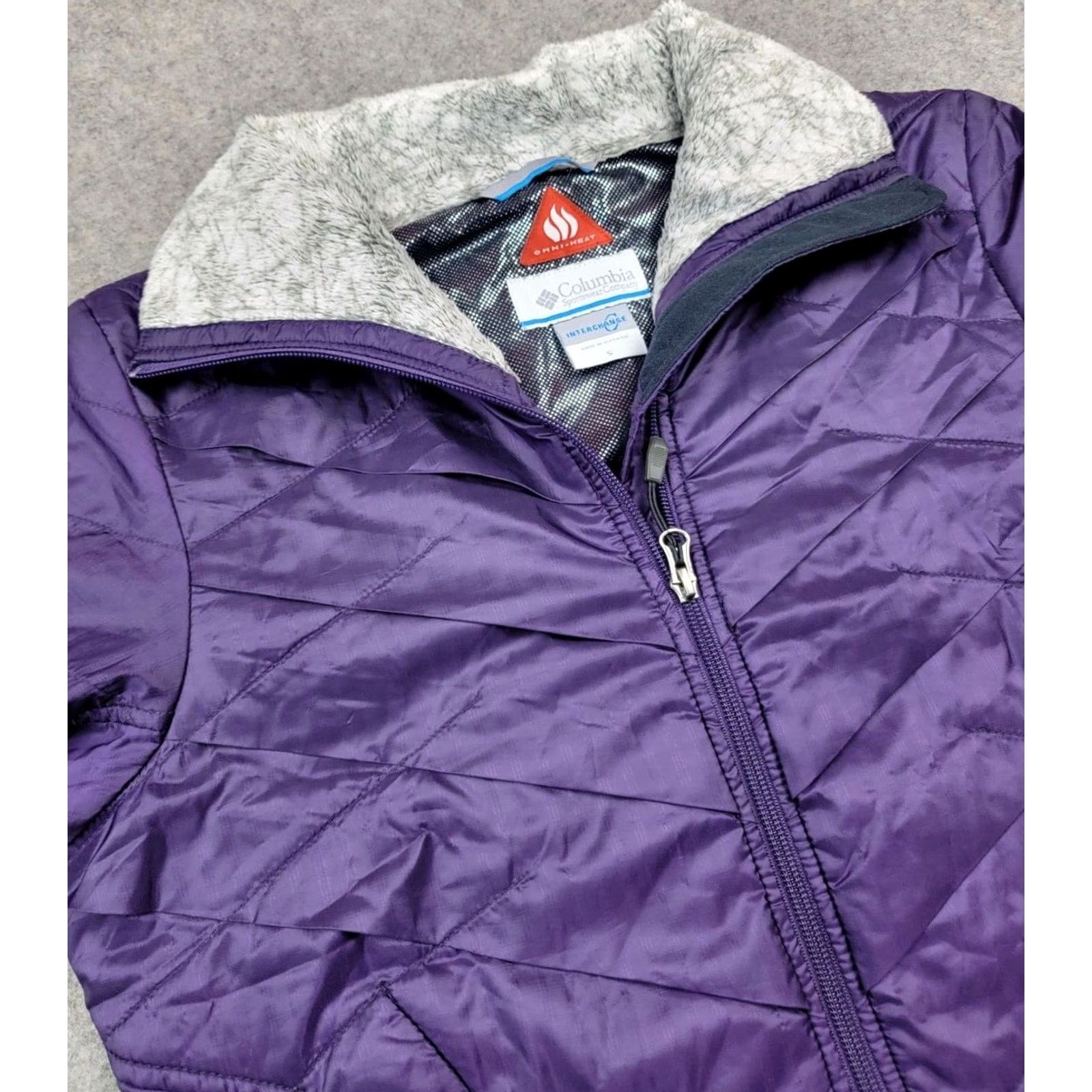 Vintage Columbia Interchange Omni Heat Jacket Womens Small Purple Full Zip Outdoor Jacket Interchange Omni Heat Purple 90s? Not applicable Size S / US 4 / IT 40 - 5 Thumbnail