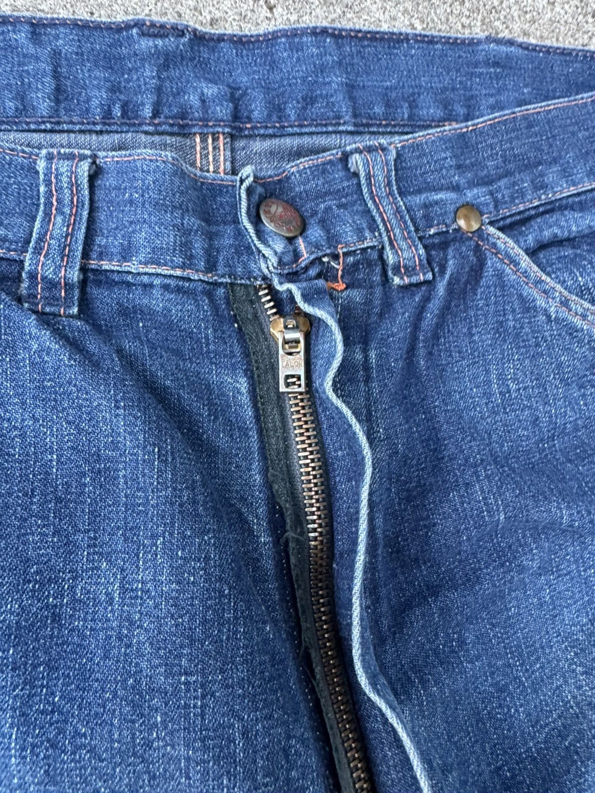 50's PIONEER denim painter pants usa