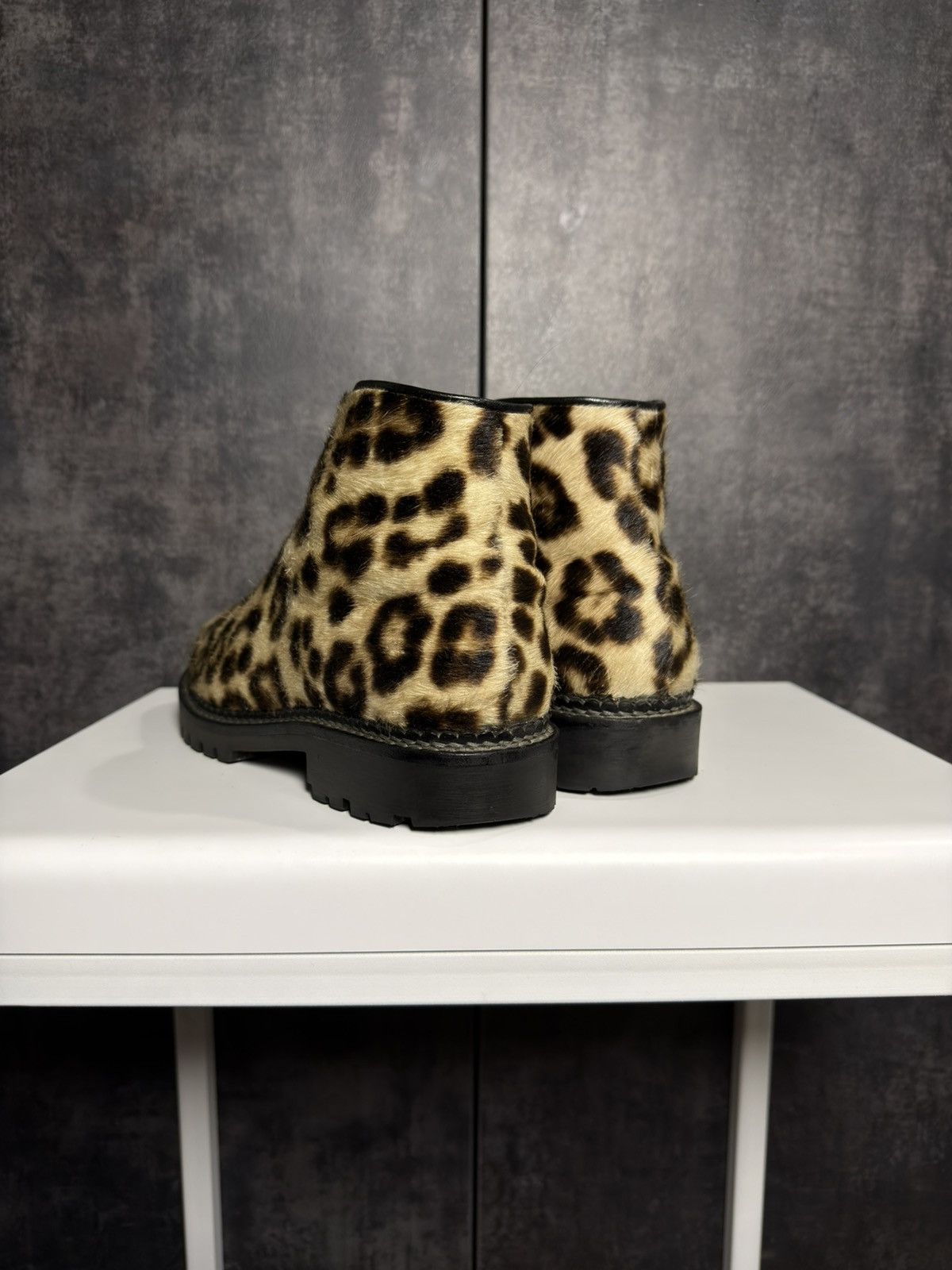 Vintage Sick Kandahar Pony Hair Fur Leopard Boots 424 Owens Yohji Size US 10 / IT 40 - 14 Thumbnail