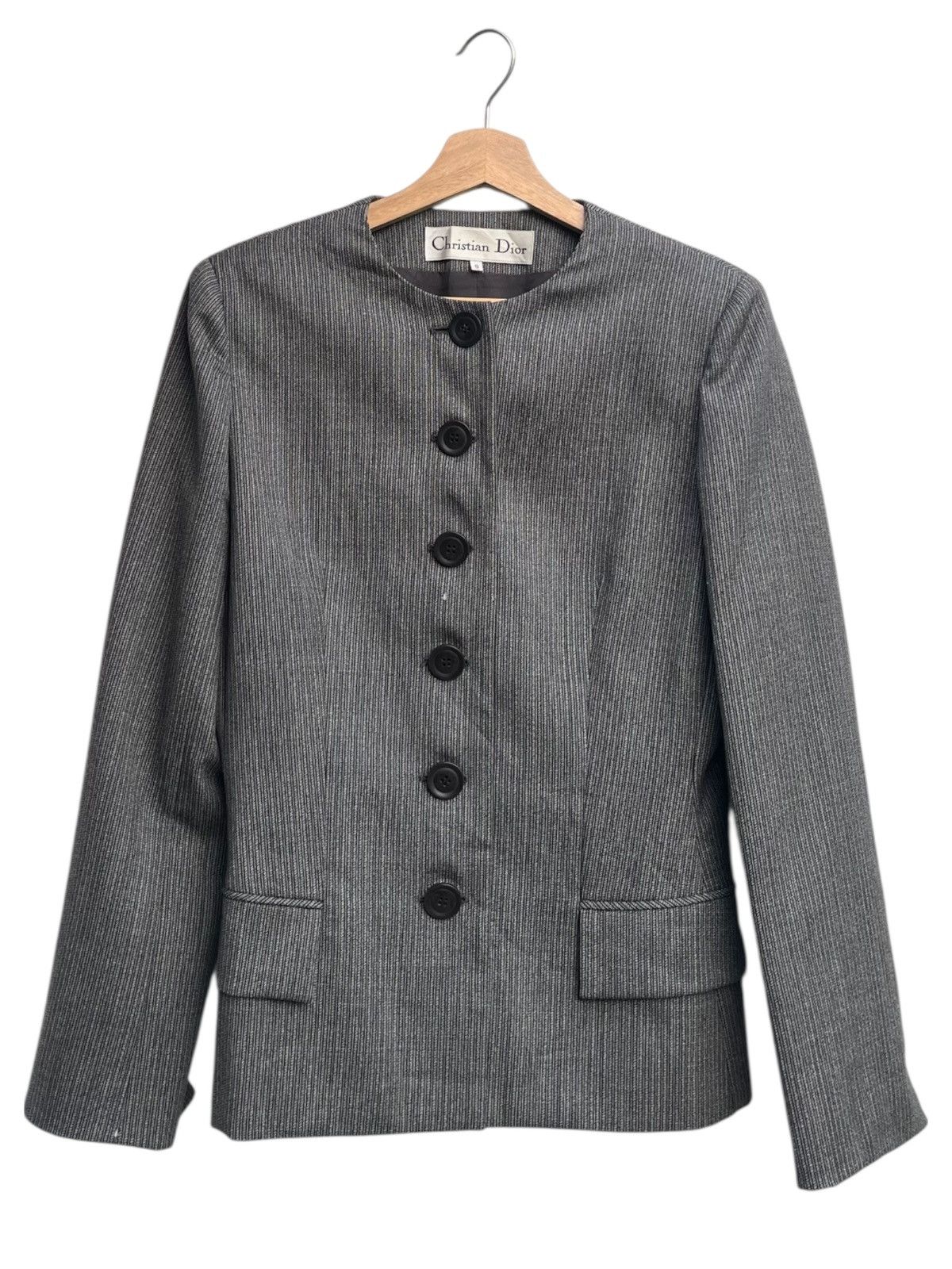 Christian Dior Monsieur Vintage Christian Dior Stripe Jacket Size M / US 6-8 / IT 42-44 - 1 Thumbnail