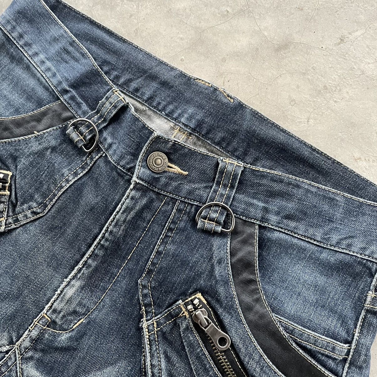 PPFM Vintage Distress PPFM Bondage Banana Curve Cut Punk Denim Size US 31 - 5 Thumbnail