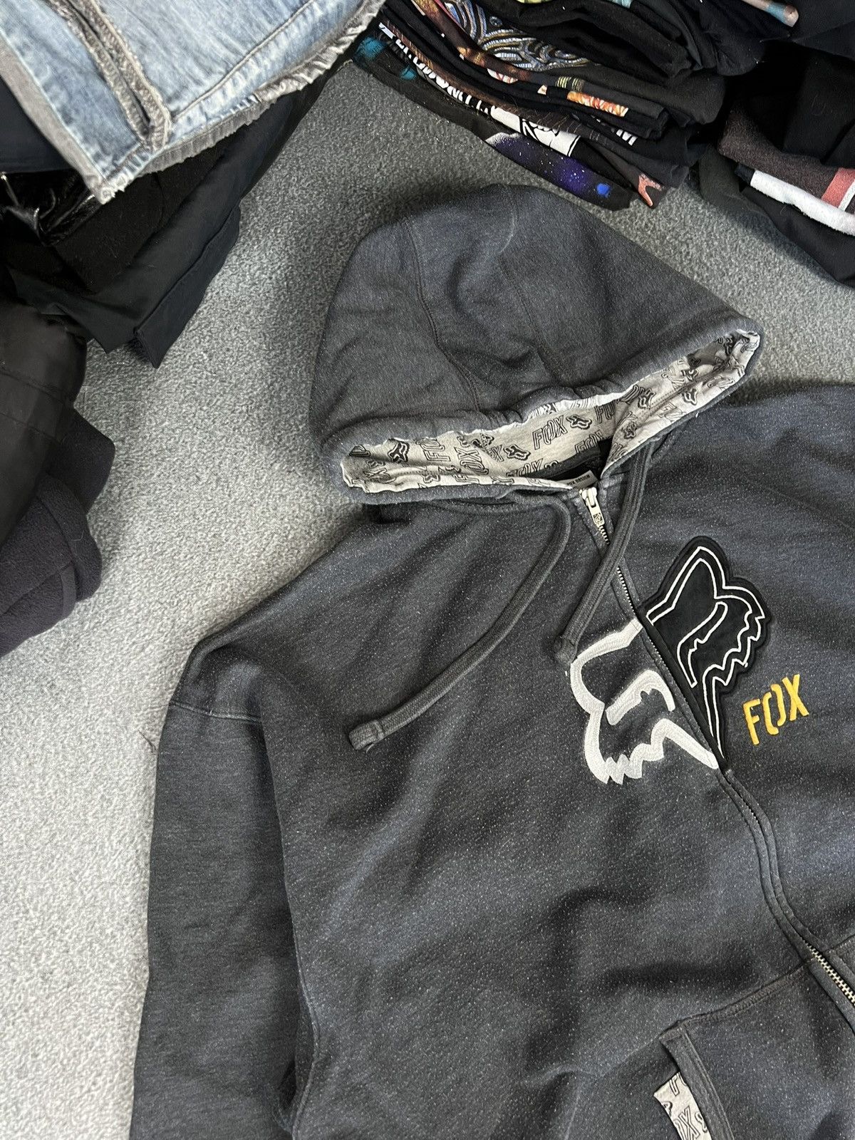 Fox Racing Y2K Vintage Hoodie Fox Racing fit 😍 Size US XL / EU 56 / 4 - 2 Thumbnail