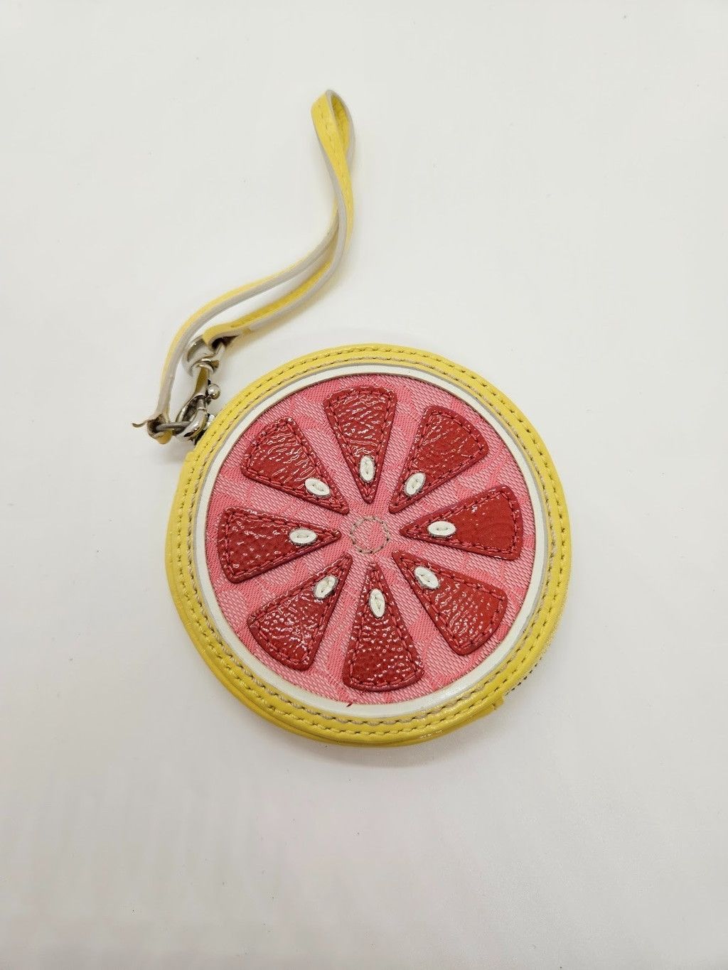 Coach Coach Grapefruit Coin Purse Wristlet Keychain Citrus Pouch Size ONE SIZE - 2 Thumbnail