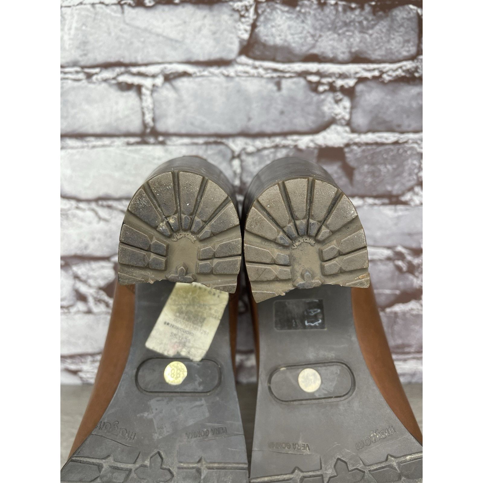 Sartore Sartore Paris Brown Leather Ankle Chelsea Vibram Heel Bootie Size US 7.5 / IT 37.5 - 24 Thumbnail