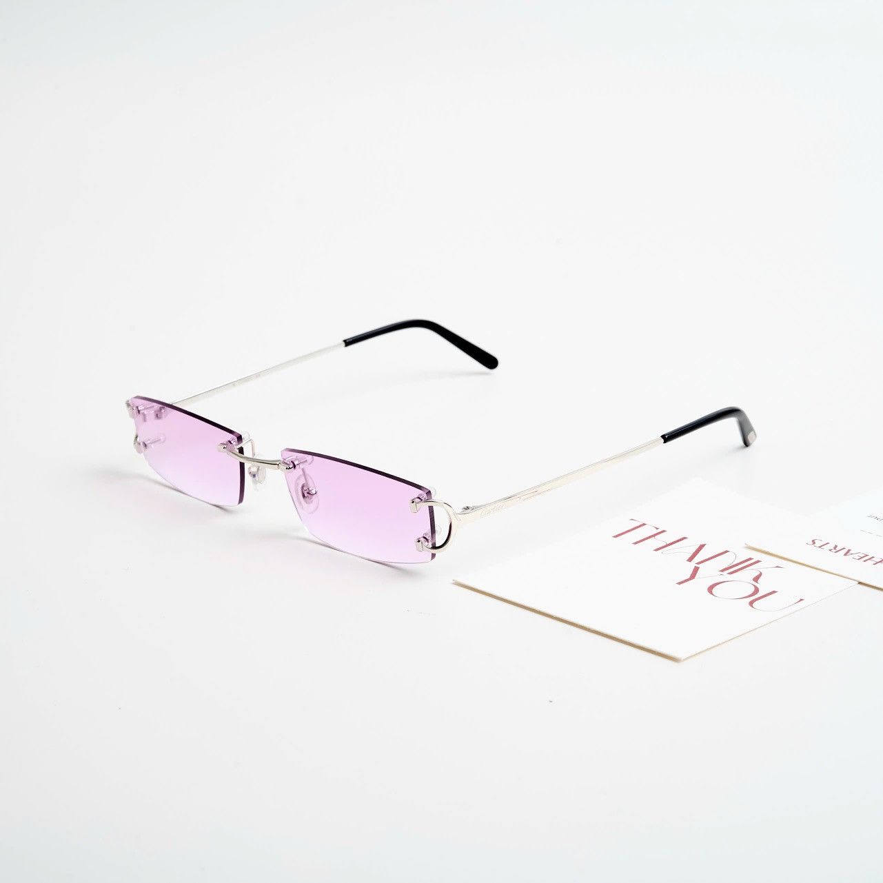 Cartier CARTIER CT0092O 002 TWILIGHT MAUVE SUNGLASSES Size ONE SIZE - 1 Thumbnail