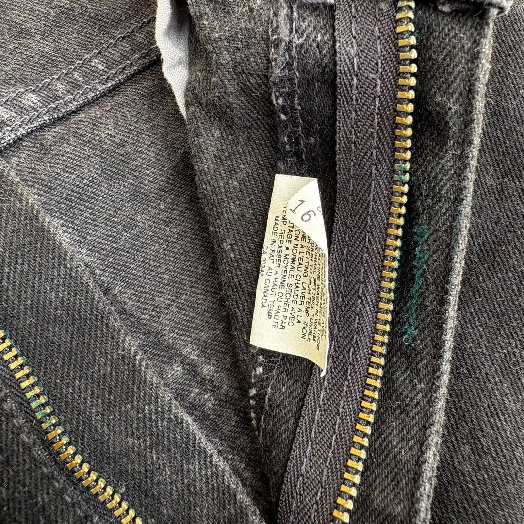 Levi's × Vintage Levi’s 634 1990 90s Vintage W25 L25 Canada Black Denim Jeans Size 25" / US 0 / IT 36 - 5 Thumbnail