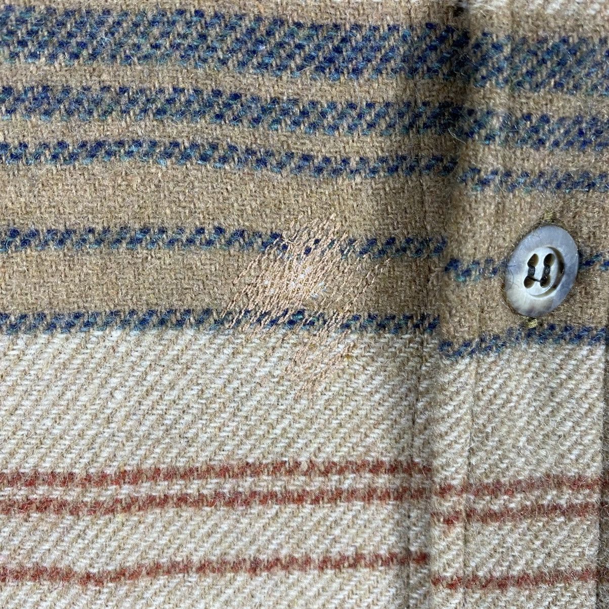 Designer × Nigel Cabourn × Vintage Vintage 90s Nigel Cabourn Wool Stripe Button Shirt L Size Size US L / EU 52-54 / 3 - 12 Thumbnail