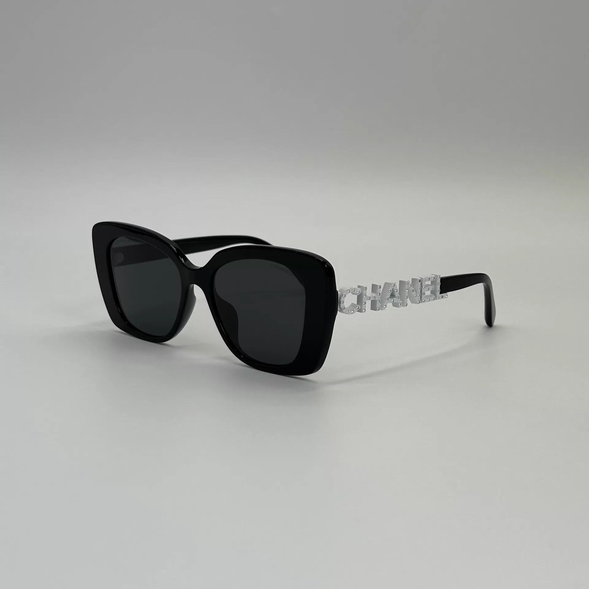 Chanel Chanel Crystal Letter Side Acetate Square Shades Size ONE SIZE - 1 Thumbnail