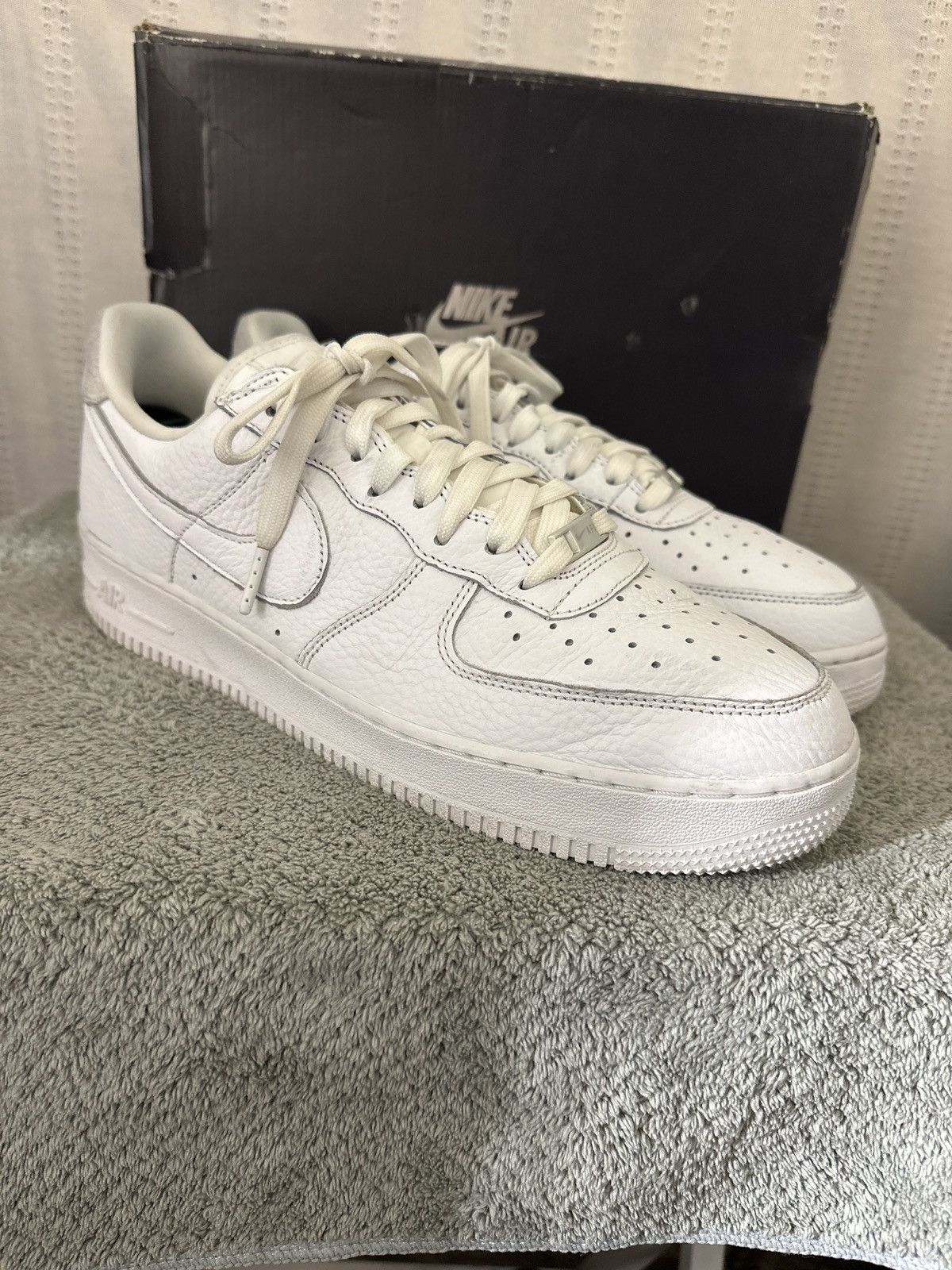 Nike NikeAir Force 1 '07 Craft 'White Vast Grey Size US 11.5 / EU 44-45 - 2 Thumbnail