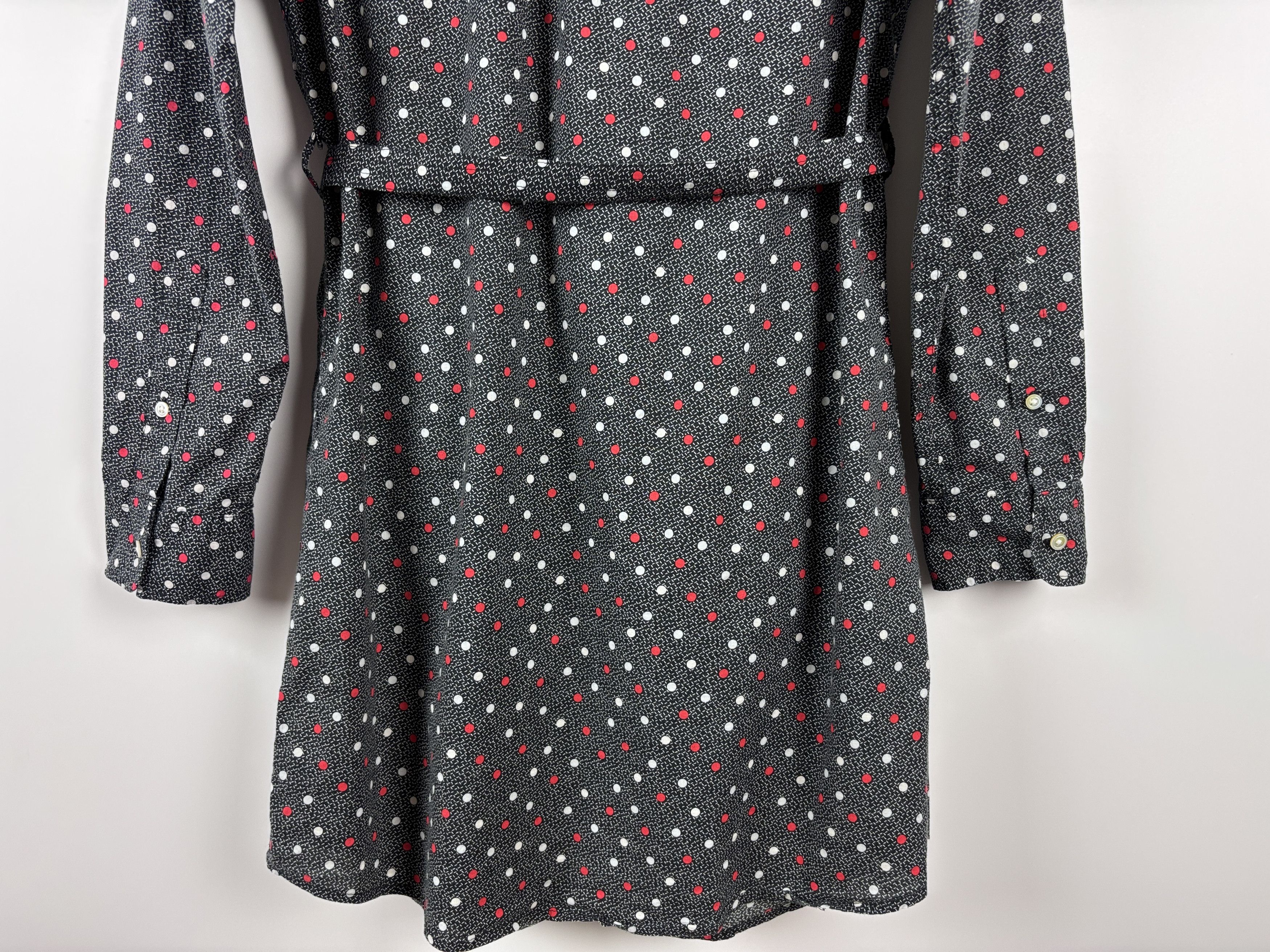 Fred Perry Fred Perry Polka Dot Belted Shirt Dress Gray US 4 / UK 8 Size S / US 4 / IT 40 - 7 Thumbnail