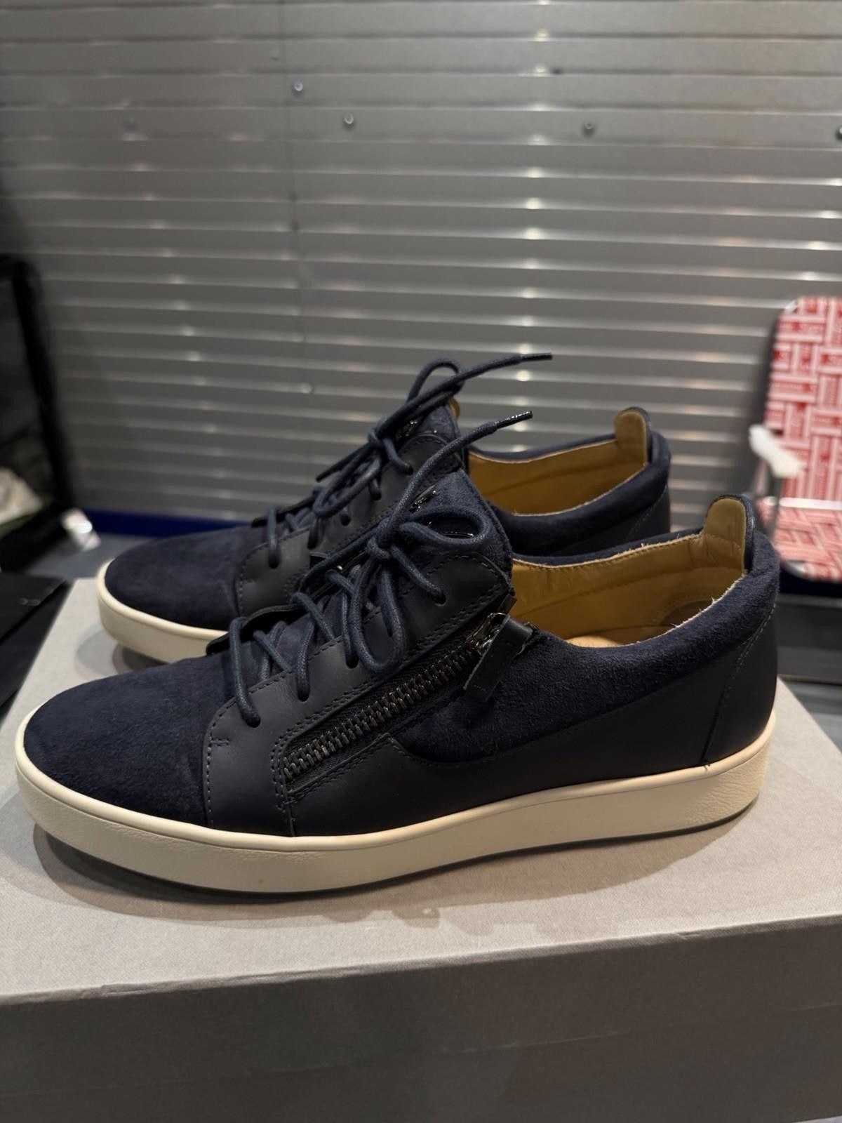 Giuseppe Zanotti Giuseppe Zanotti Frankie Blue Sneakers Size 42EU/9US Size US 9 / EU 42 - 5 Thumbnail