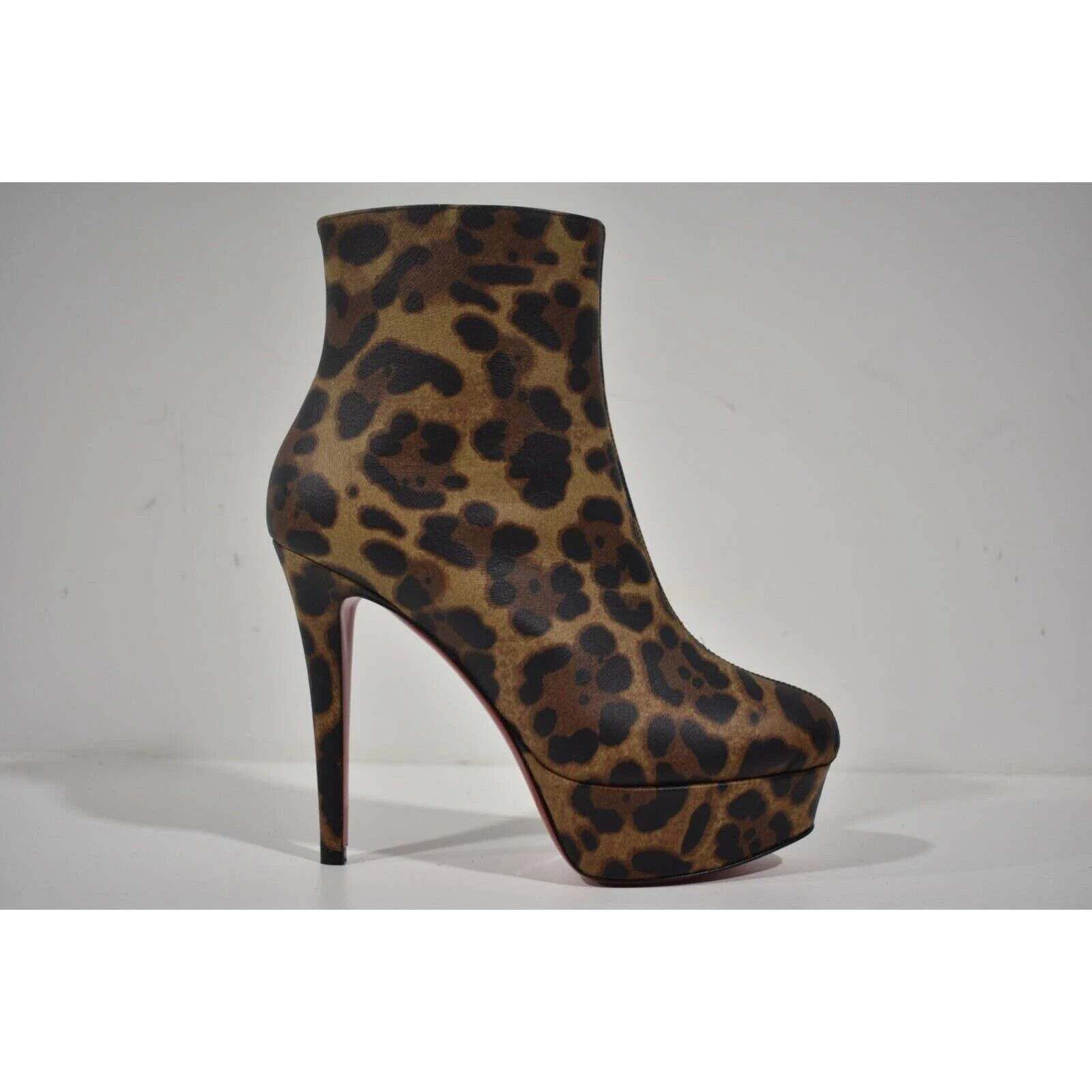 Christian Louboutin Christian Louboutin Bianca Booty 120 Leopard Brown Size US 9 / IT 39 - 2 Thumbnail