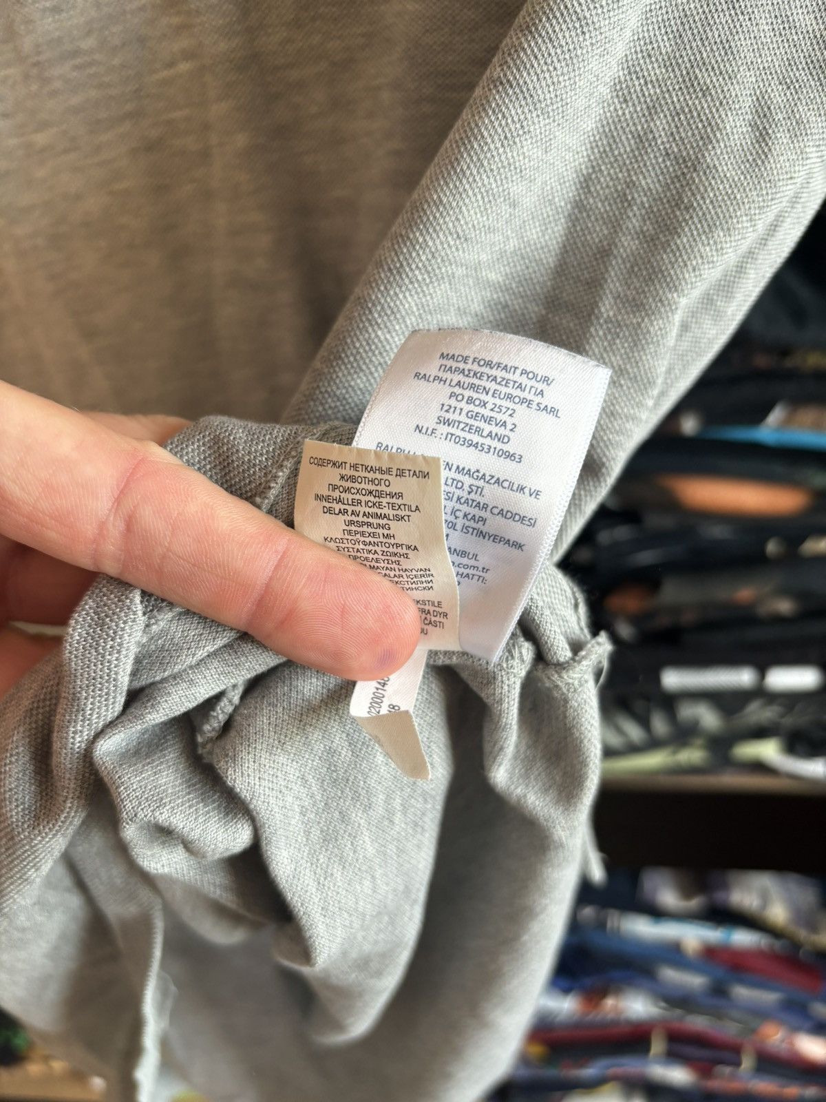 Polo Ralph Lauren Vintage Polo Ralph Lauren Grey Polo Small Logo Size L Size US L / EU 52-54 / 3 - 4 Thumbnail