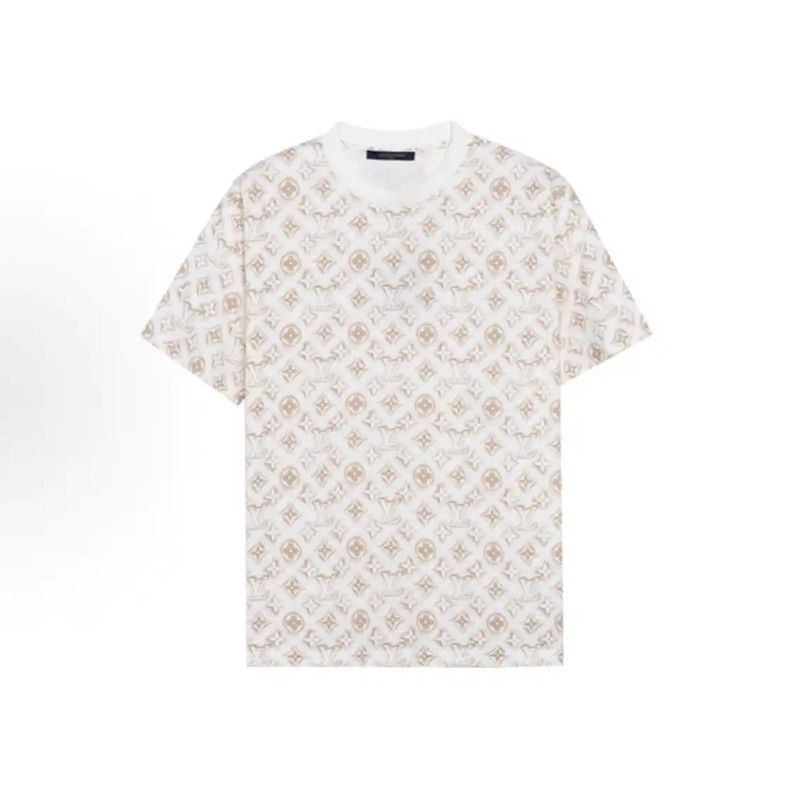 Louis Vuitton Louis Vuitton Women's White T-Shirt with Logo 0089 Size S / US 4 / IT 40 - 1 Thumbnail