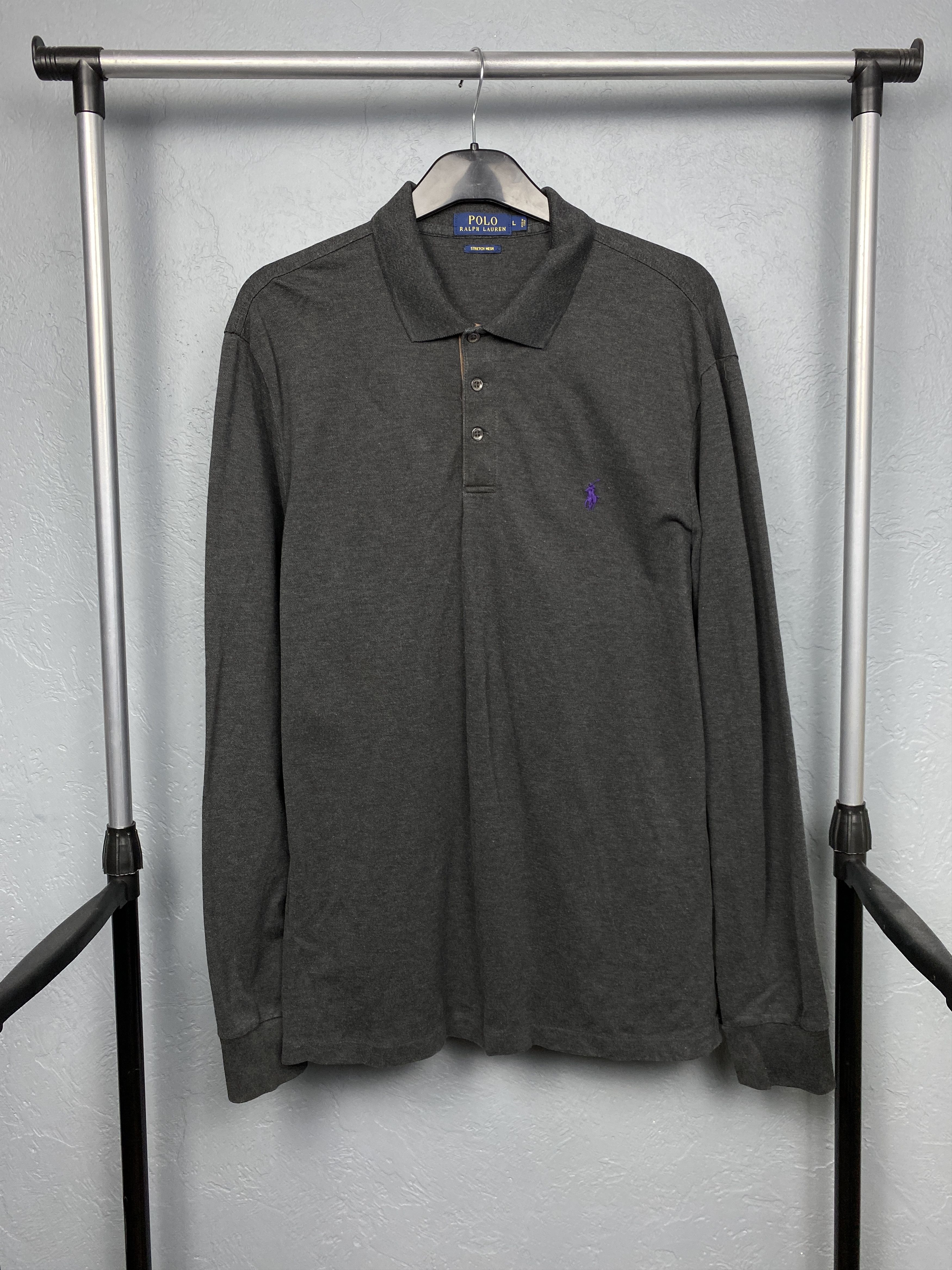 Polo Ralph Lauren Polo Ralph Lauren Vintage Mens Long Sleeve Polo Shirt Size US L / EU 52-54 / 3 - 1 Thumbnail