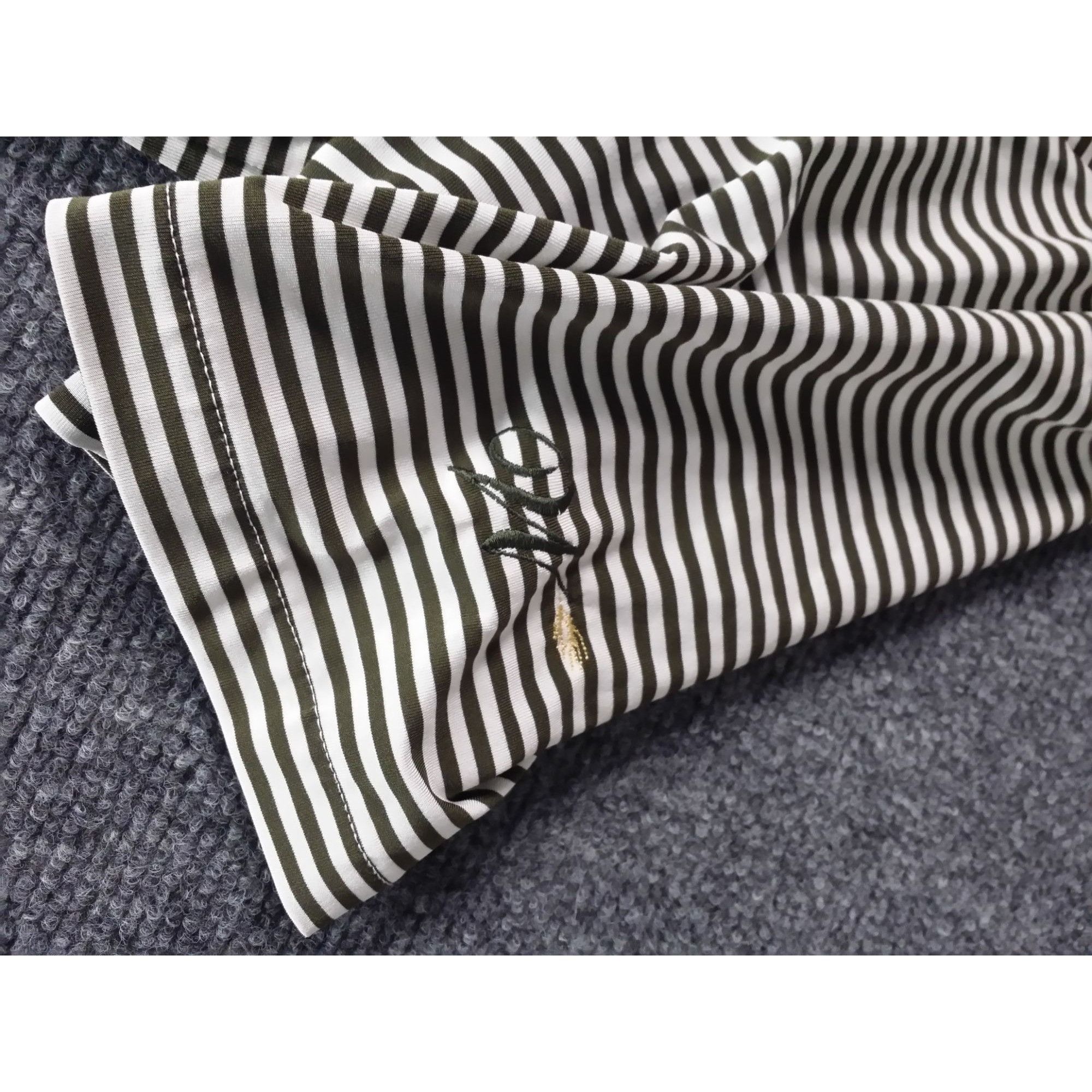 RLX Ralph Lauren RLX Ralph Lauren Polo Shirt Men Sz L Striped Black White Gol Size US L / EU 52-54 / 3 - 4 Thumbnail
