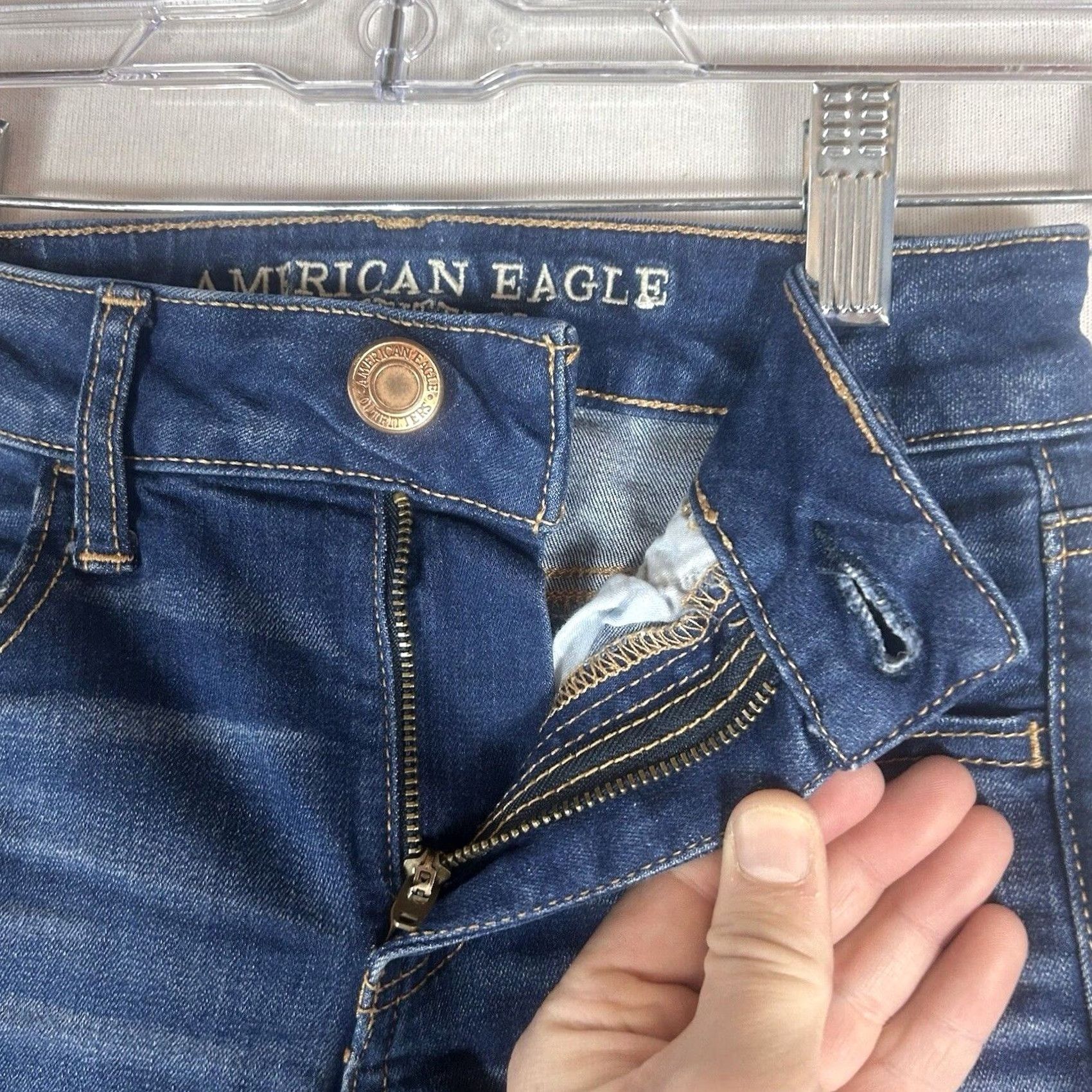 American Eagle Outfitters American Eagle Outfitters Jegging Jeans Womens 00 Reg Slim Skinny Blue Denim 29in Inseam Shoes? Size 25" / US 0 / IT 36 - 3 Thumbnail