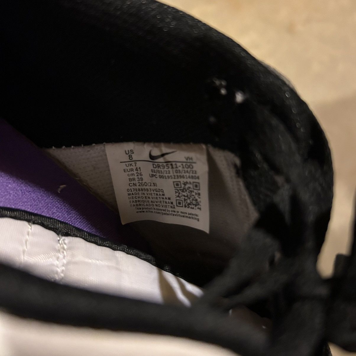 Japanese Brand × Nike Nike Dunk Low SE World Champs Black/White 2022 US 8 Size US 8 / EU 41 - 9 Thumbnail