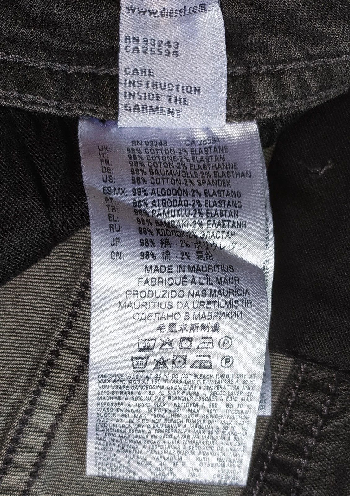 Diesel Diesel THOMMER-C L.32 MENS JEANS T/9793 Size US 34 / EU 50 - 9 Thumbnail