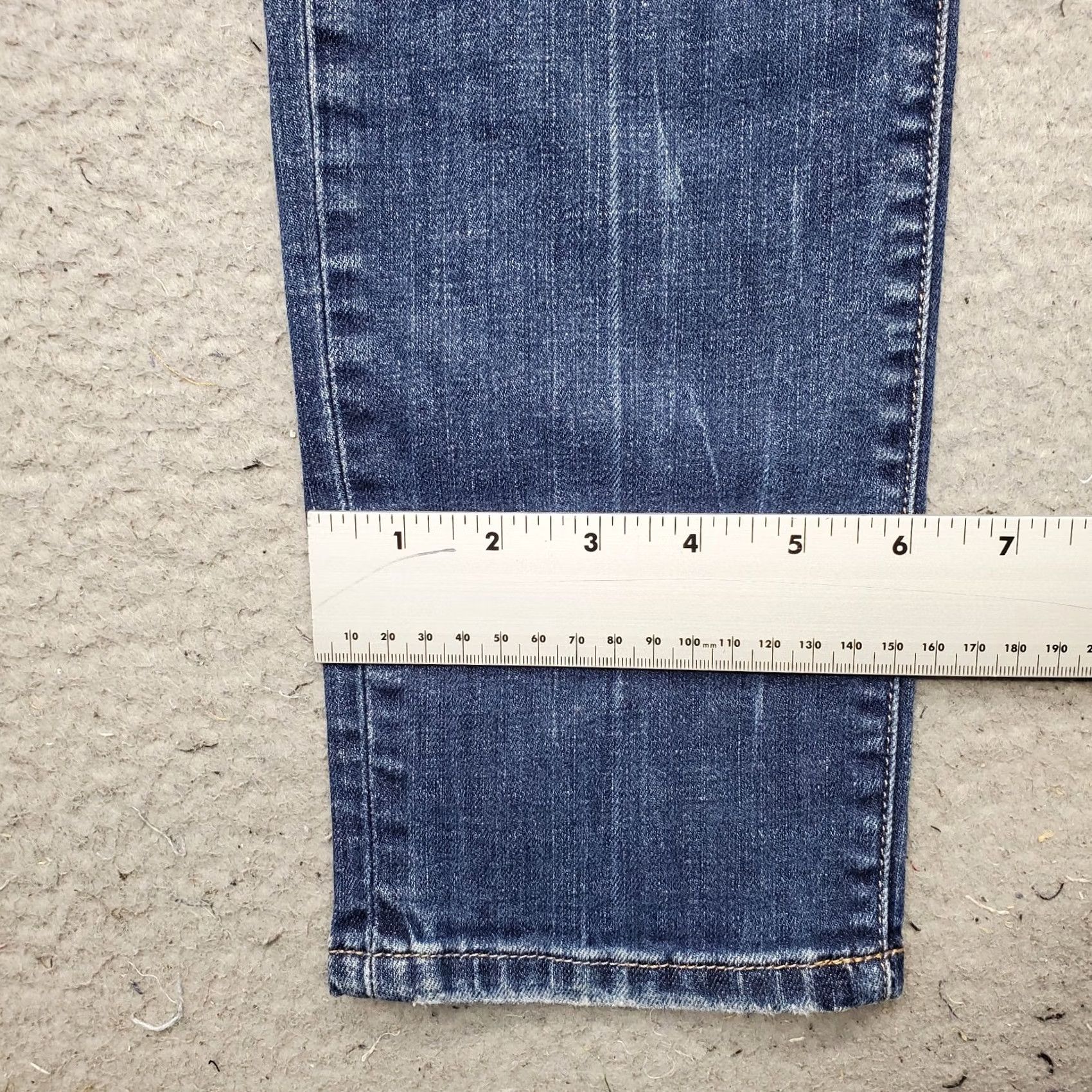 Banana Republic Banana Republic Womens 27P Blue Denim Skinny Jeans 5-Pocket Regular Stretch Distressed Vintage: No Streetwear Size 27" / US 4 / IT 40 - 5 Thumbnail