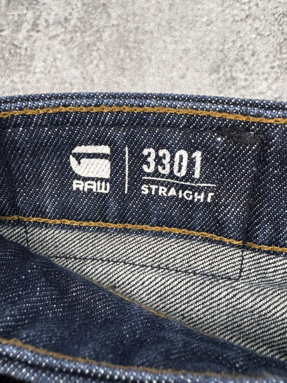G-Star G-Star Raw Men 3301 Straight Denim Jeans Dark Blue W31 Size US 31 - 9 Thumbnail
