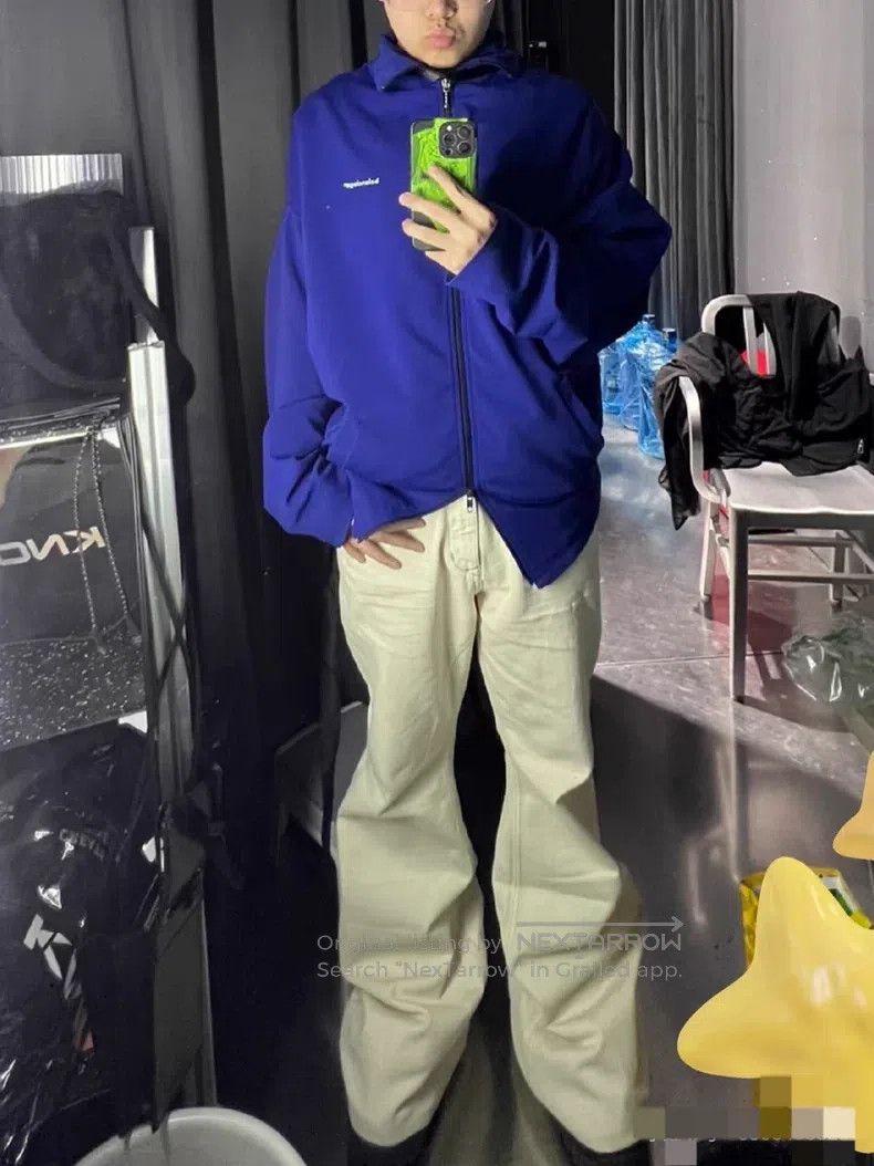 Balenciaga Balenciaga Blue-purple jacket coat Size US S / EU 44-46 / 1 - 7 Thumbnail
