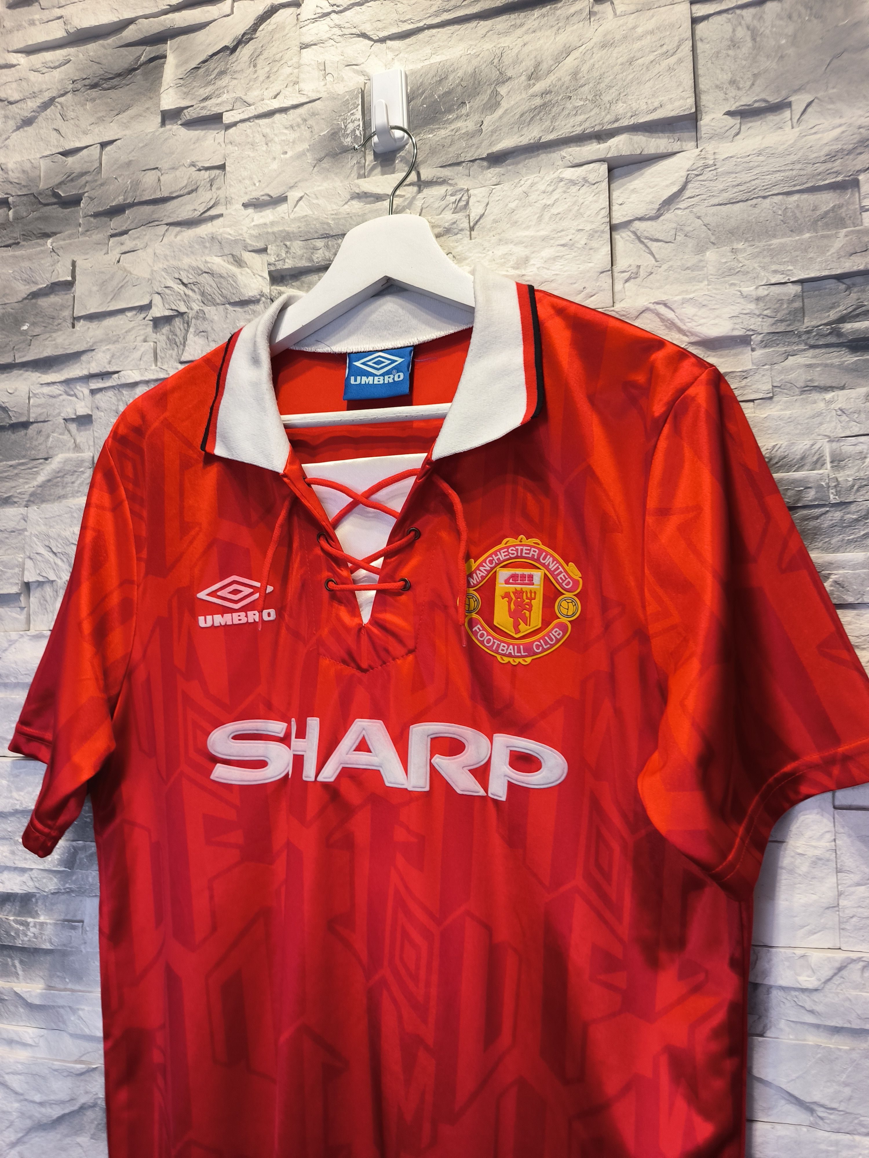 Umbro × Vintage Cantona Manchaster United Umbro 1993/94 Jersey Vintage #7 Size US L / EU 52-54 / 3 - 3 Thumbnail