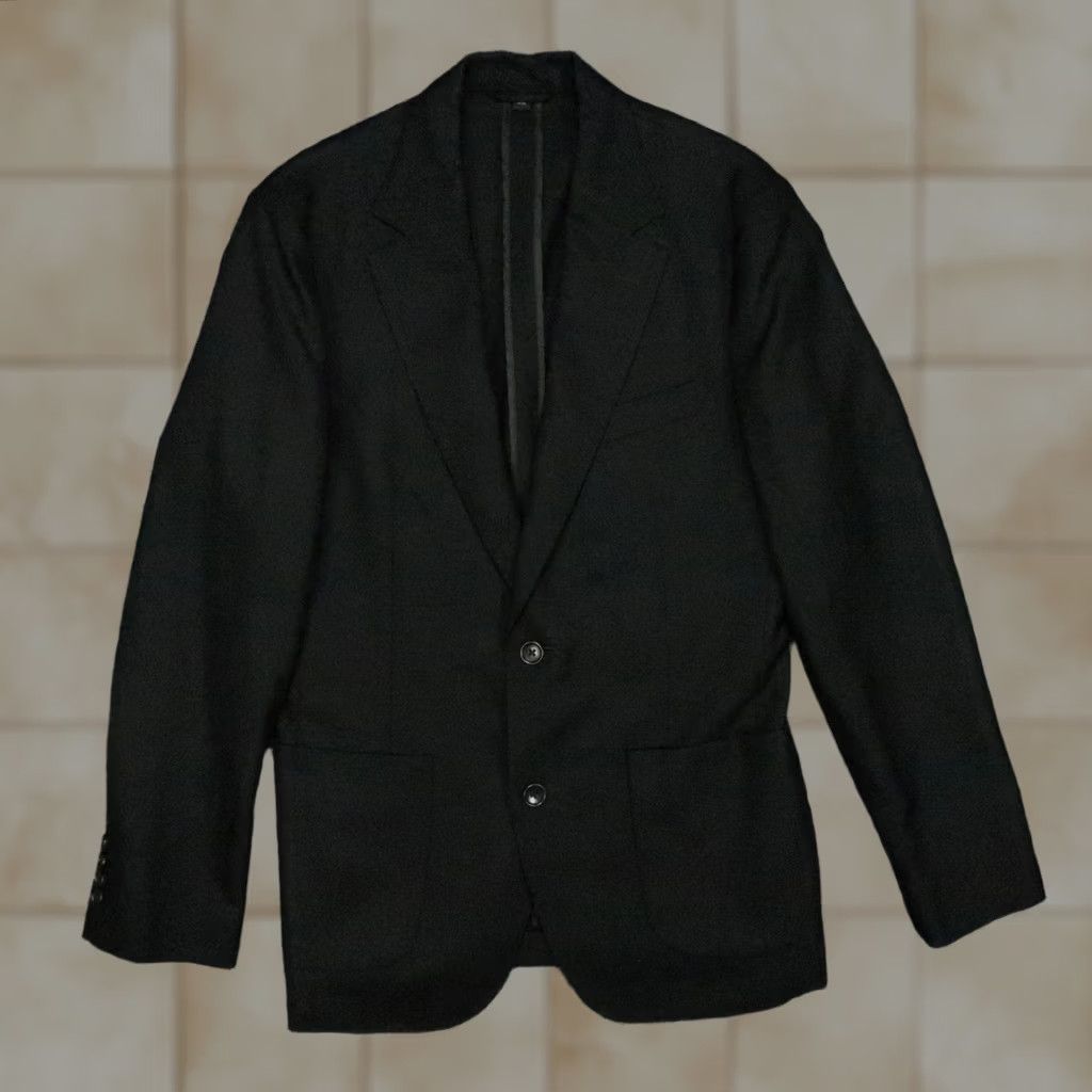 Bonobos Bonobos Blazer Mens 38R Black Wool Slim Single-Breasted Notch Lapel Jacket Coat Size 38R - 1 Thumbnail