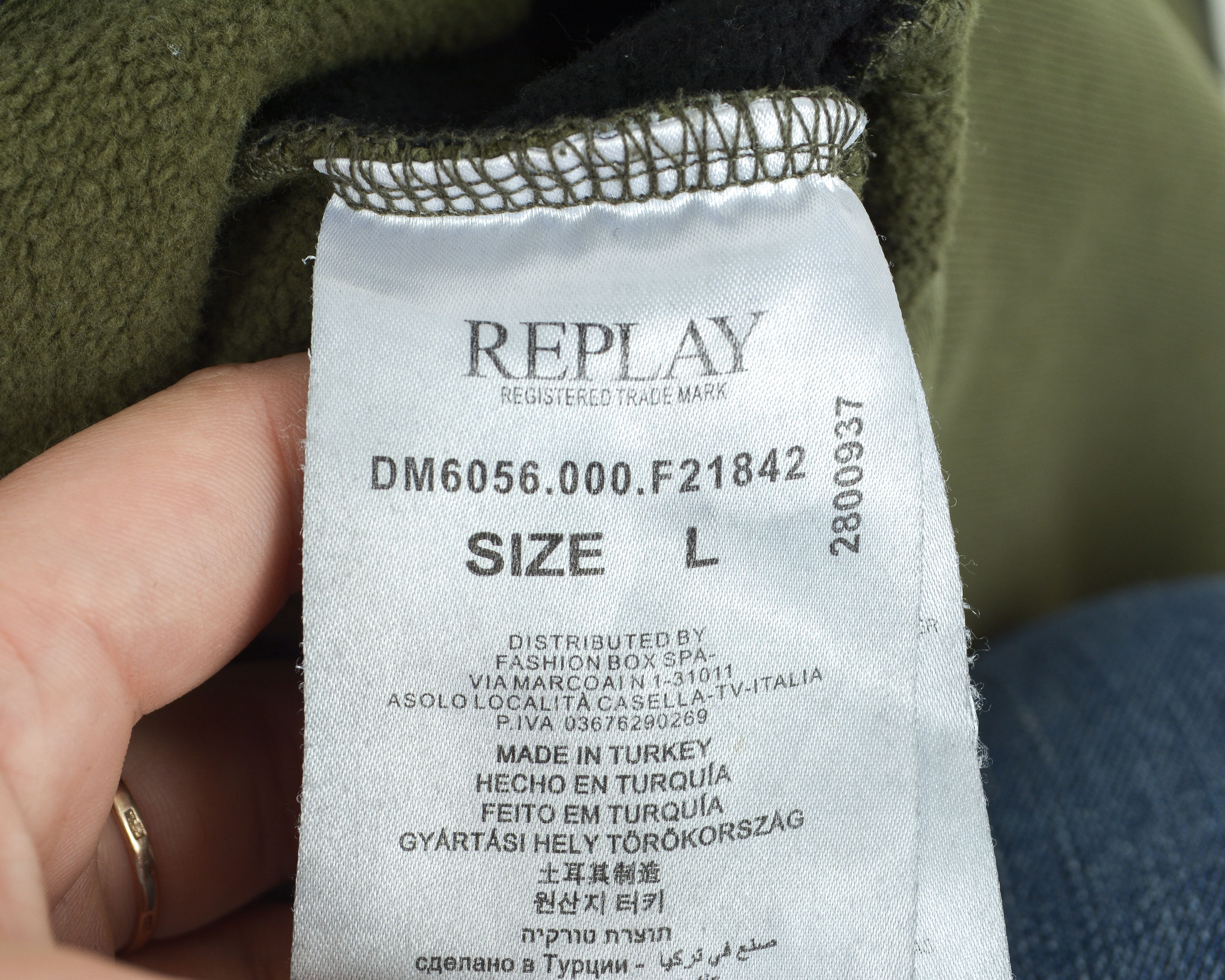 Replay L Jumper Sweatshirt Pullover Crew Neck Cotton Casual Top Size US L / EU 52-54 / 3 - 8 Thumbnail