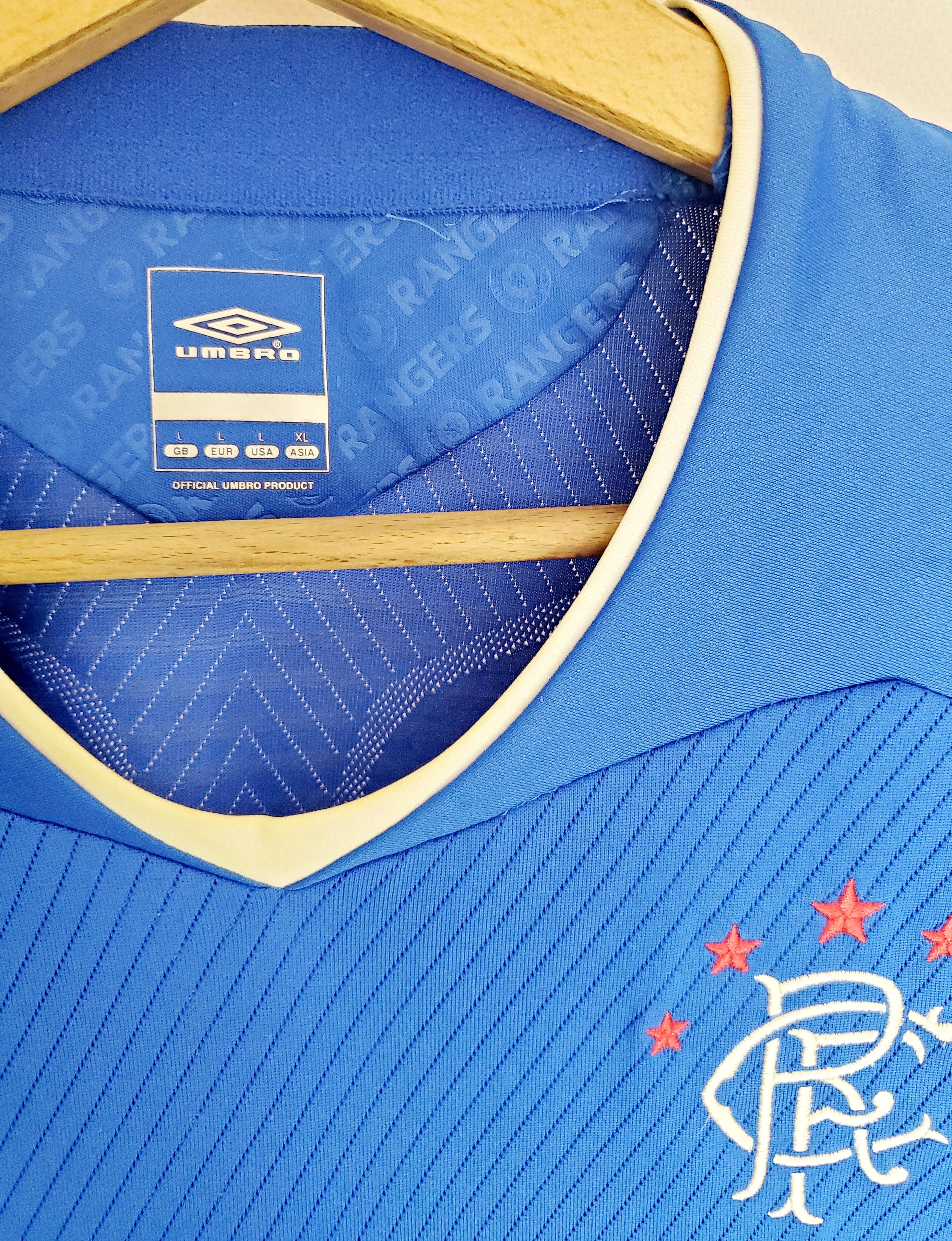 Umbro GLASGOW RANGERS FC HOME SOCCER JERSEY 2008/09 UMBRO L Size US L / EU 52-54 / 3 - 2 Thumbnail