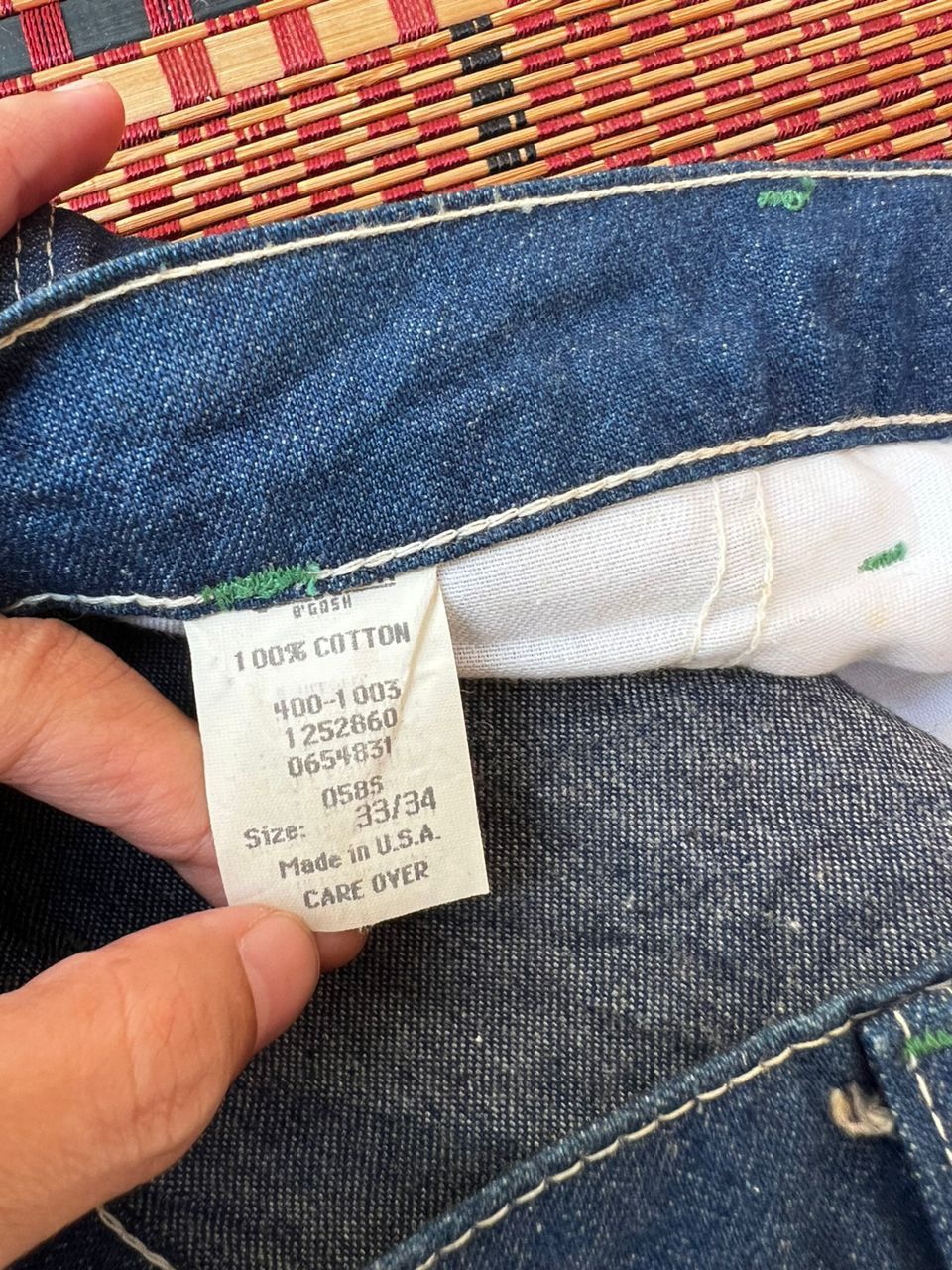 Oshkosh Vtg 60s,70s Oshkosh BGosh Carpenter Denim Size US 33 - 10 Thumbnail
