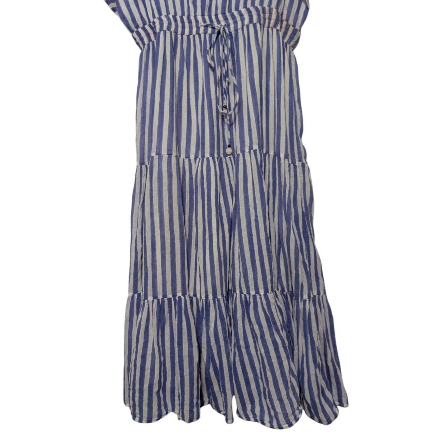 Oliphant Oliphant Tuckernuck Stripe Maxi Dress Womens Size XL Blue Size XL / US 12-14 / IT 48-50 - 5 Thumbnail