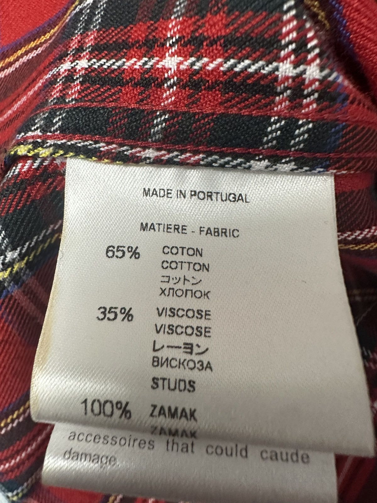 Givenchy tisci era studded tartan Size US M / EU 48-50 / 2 - 4 Thumbnail