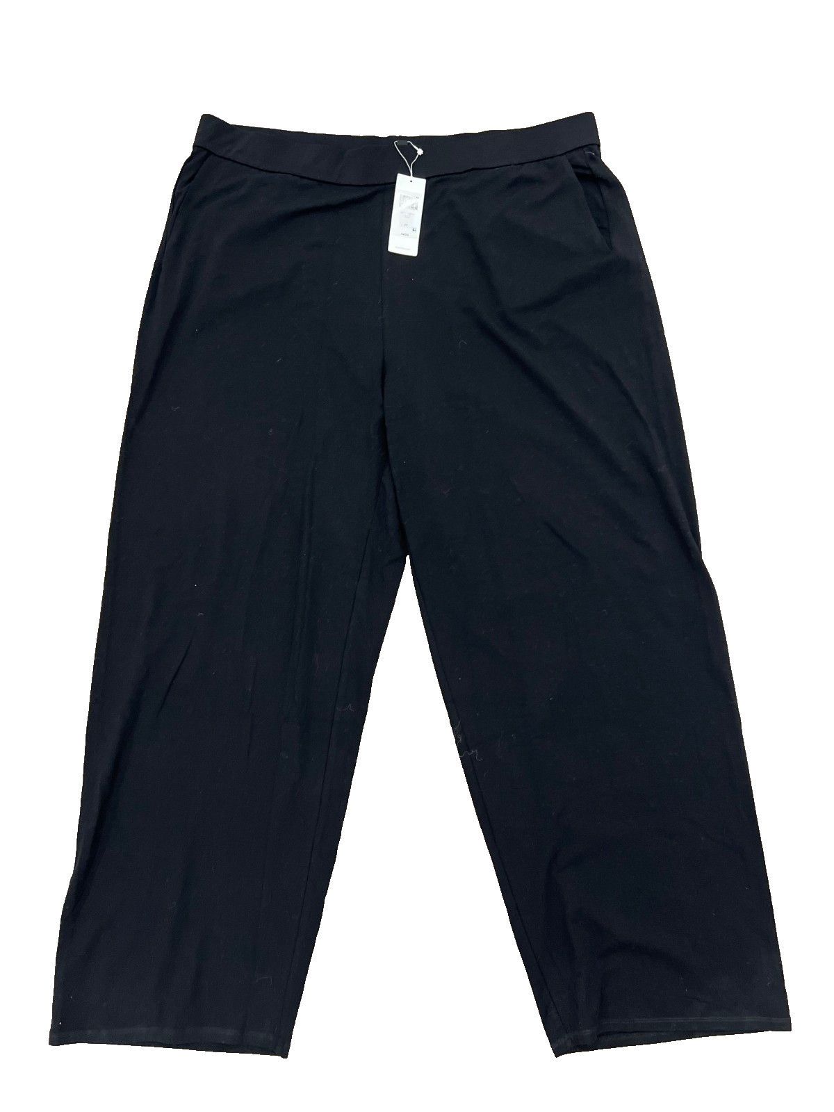 Eileen Fisher Eileen Fisher Stretch Jersey Knit Straight Pant Black ( 3X ) Size 24" / US 00 / IT 34 - 1 Thumbnail