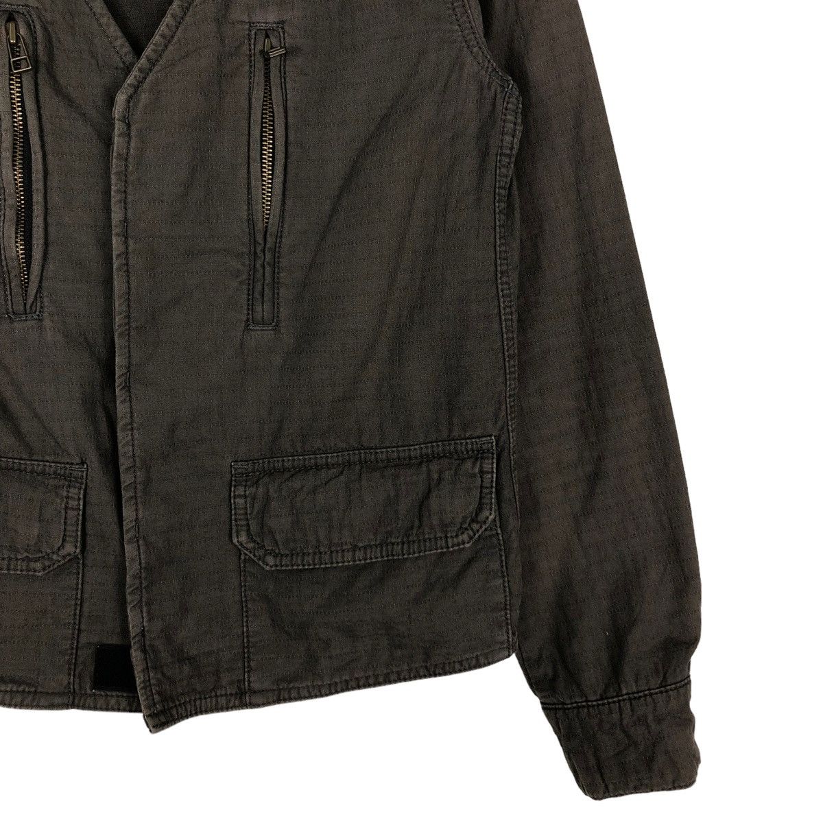 Japanese Brand 🔥CROPPED BIKER JACKET BONDAGE MILITARY NU JAPAN Size US M / EU 48-50 / 2 - 5 Thumbnail