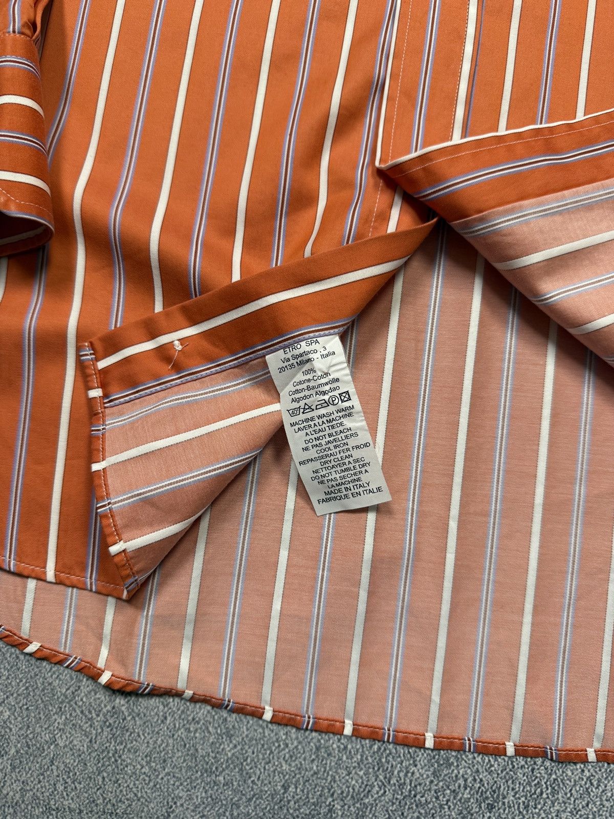Etro Vintage Luxury Striped Etro shirt Size US XXL / EU 58 / 5 - 9 Thumbnail