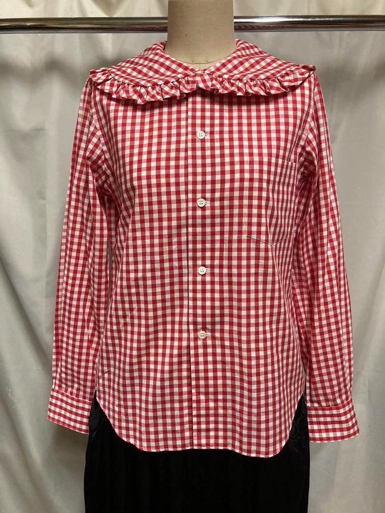 Comme Des Garcons Plaid Doll Collar Shirt
