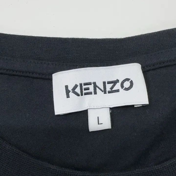 Kenzo KENZO FW2 Logo Print Black T-Shirt for Women -2507 Size L / US 10 / IT 46 - 5 Thumbnail