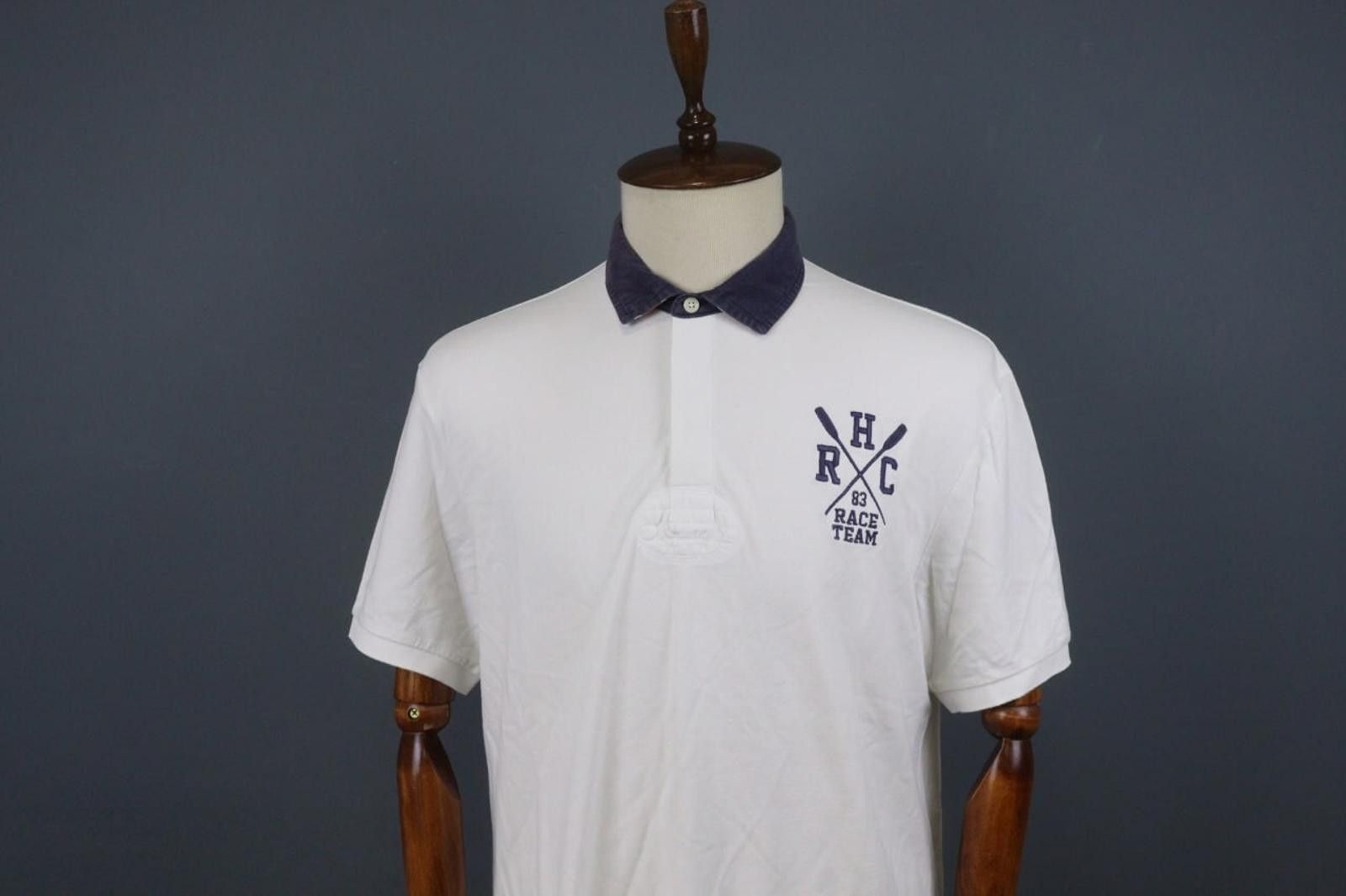 Designer Hackett London Classic Fit White Polo Shirt Size XL Size US XL / EU 56 / 4 - 2 Thumbnail
